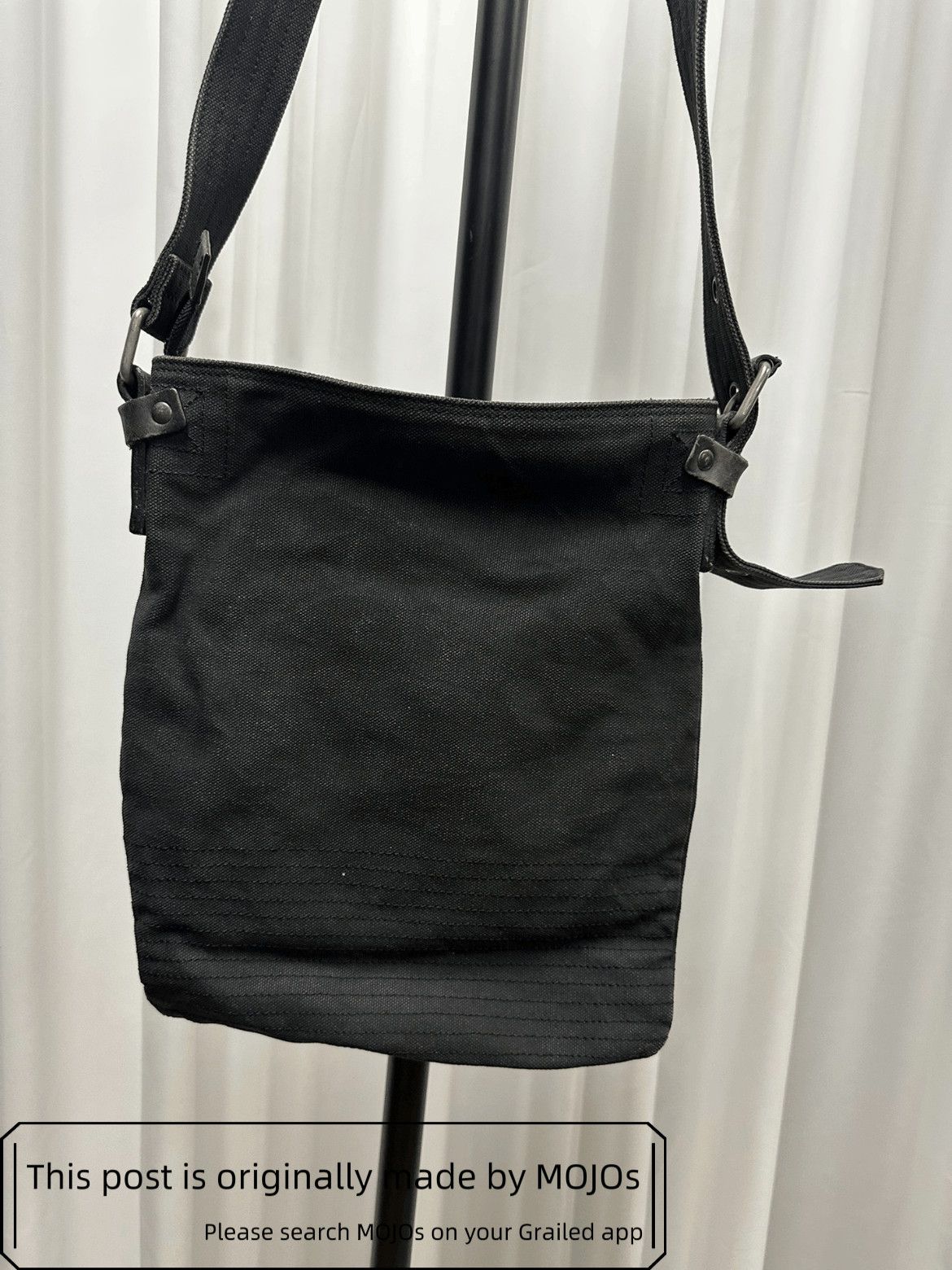 Dries Van Noton Canvas Buckle Shoulder Bag