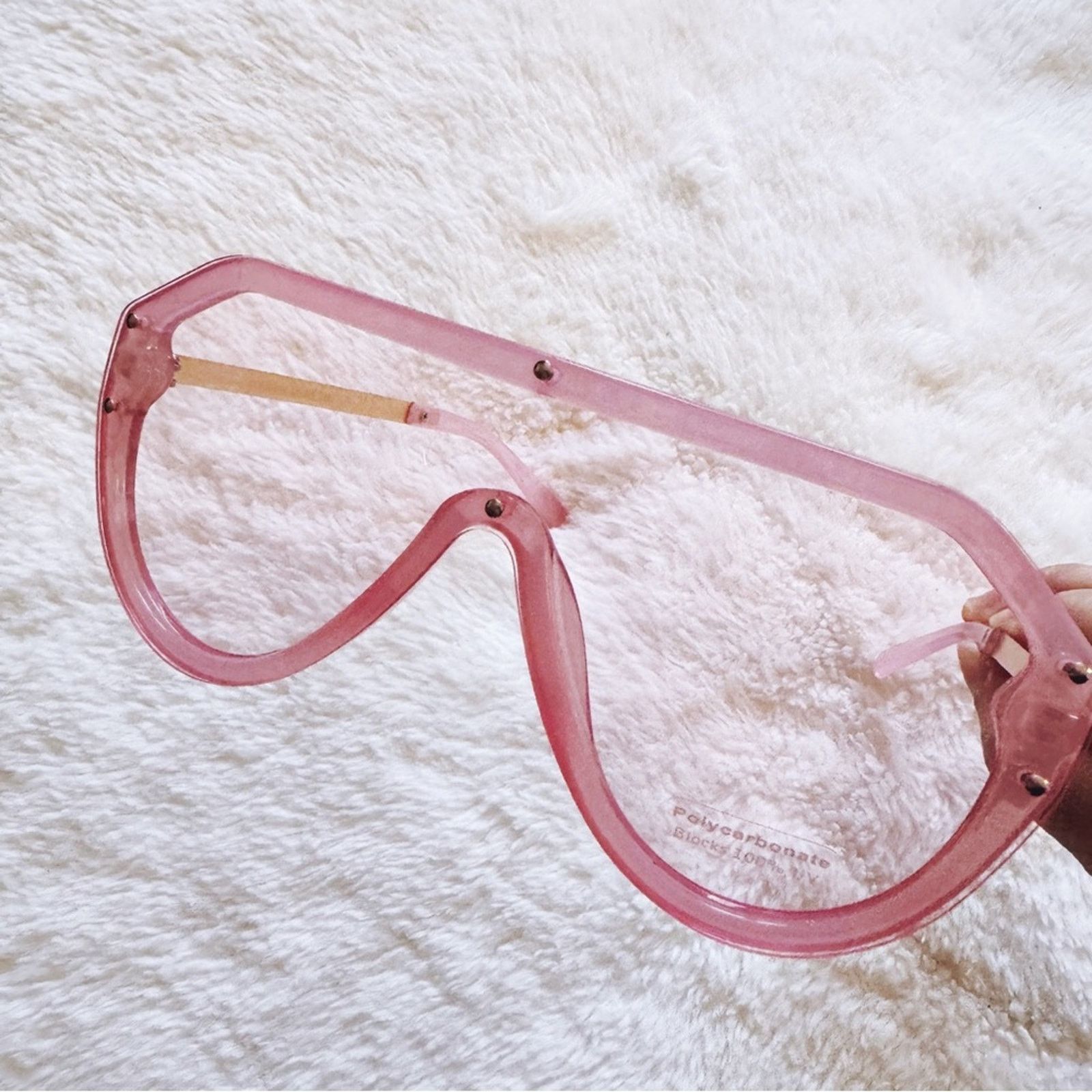 Other Clarissa Pink Oversized Sunglasses Size ONE SIZE - 9 Thumbnail