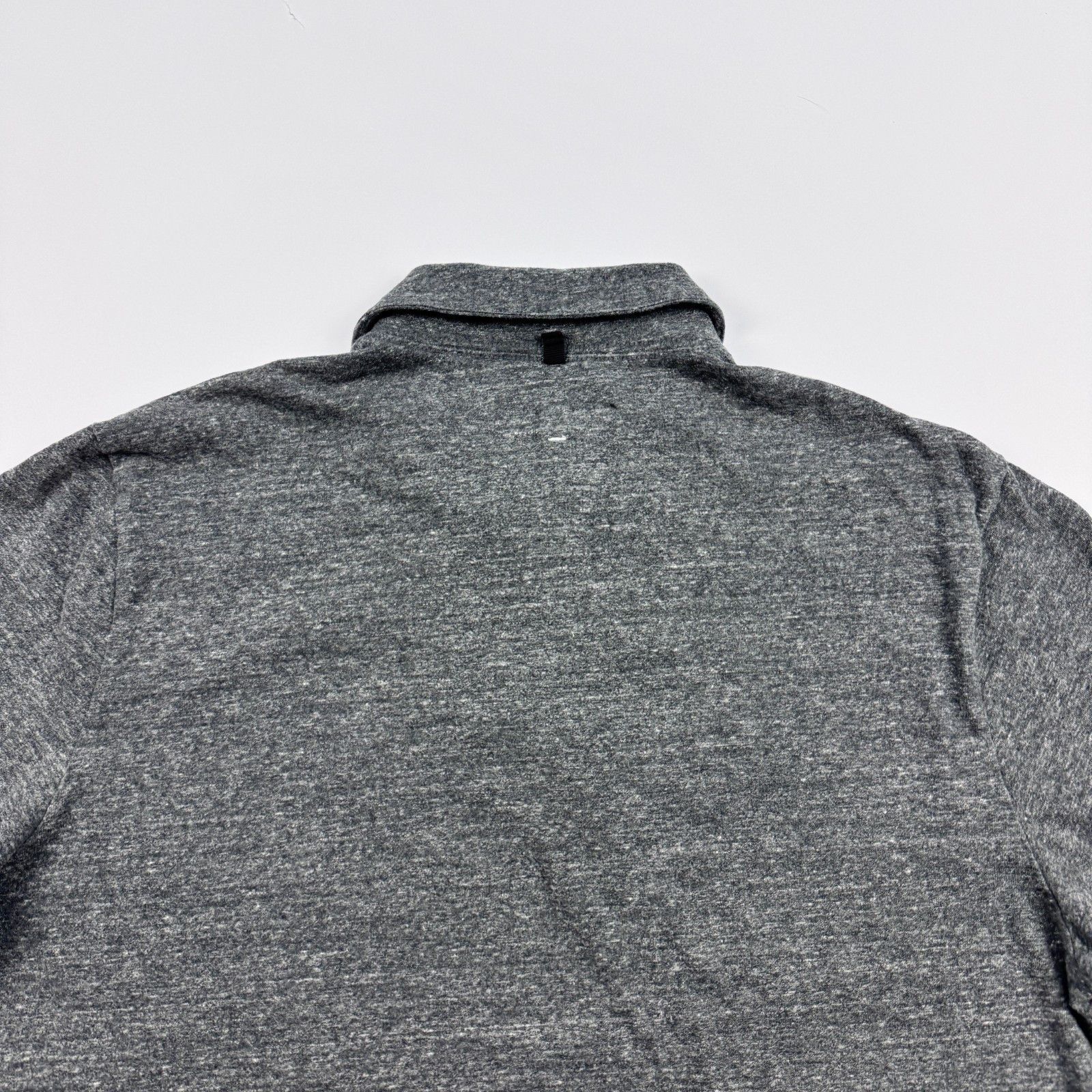Rag & Bone Rag & Bone Gray Heathered Cotton Polo Shirt XL Size US XL / EU 56 / 4 - 6 Thumbnail
