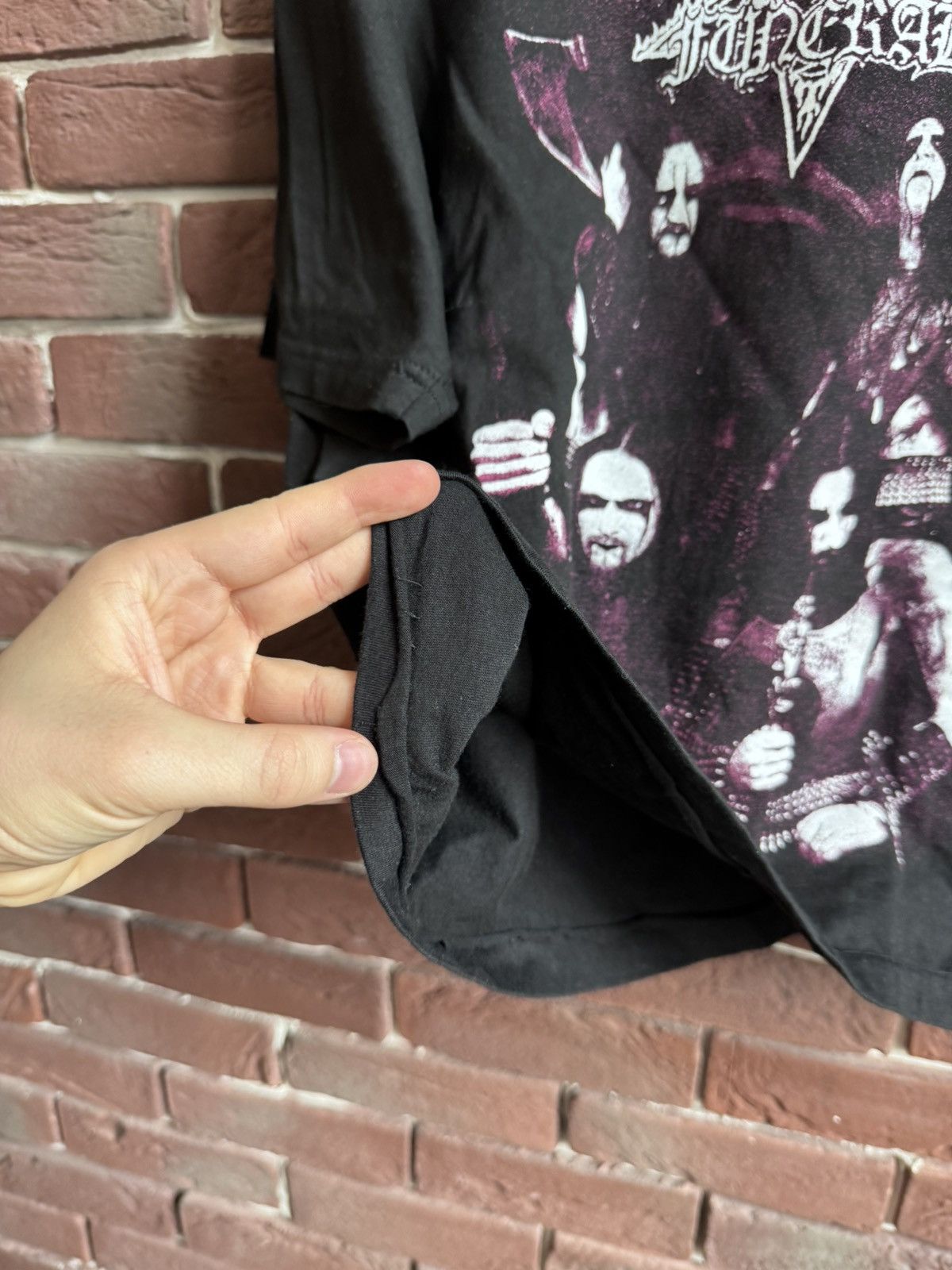 Band Tees Vintage 90z Dark Funeral Vobiscum Satanas Metal Band Tee Size US L / EU 52-54 / 3 - 5 Thumbnail