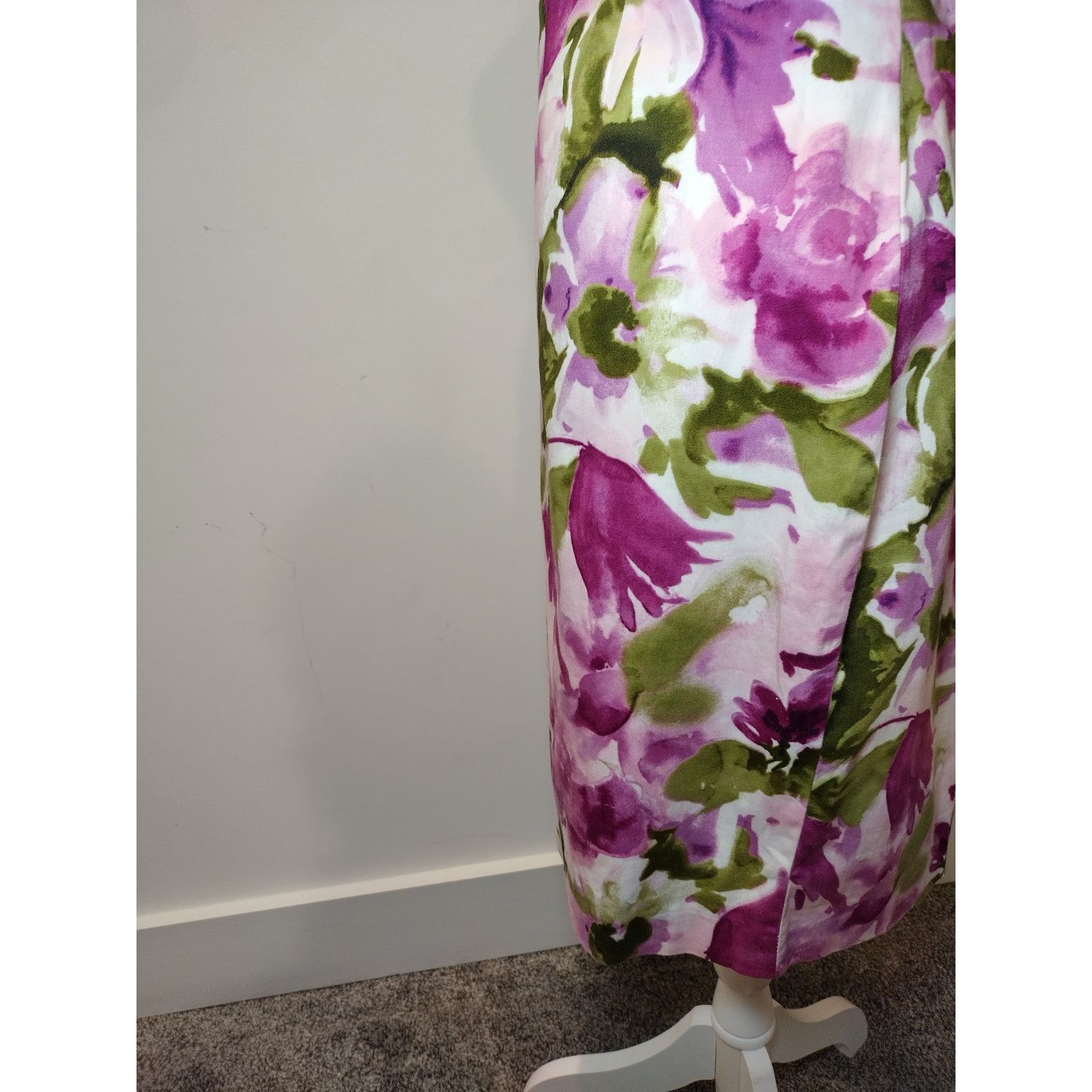 Jones New York Jones Wear Women Floral Pencil Skirt Back Zip Size 12 Size 34" / US 12 / IT 48 - 6 Thumbnail