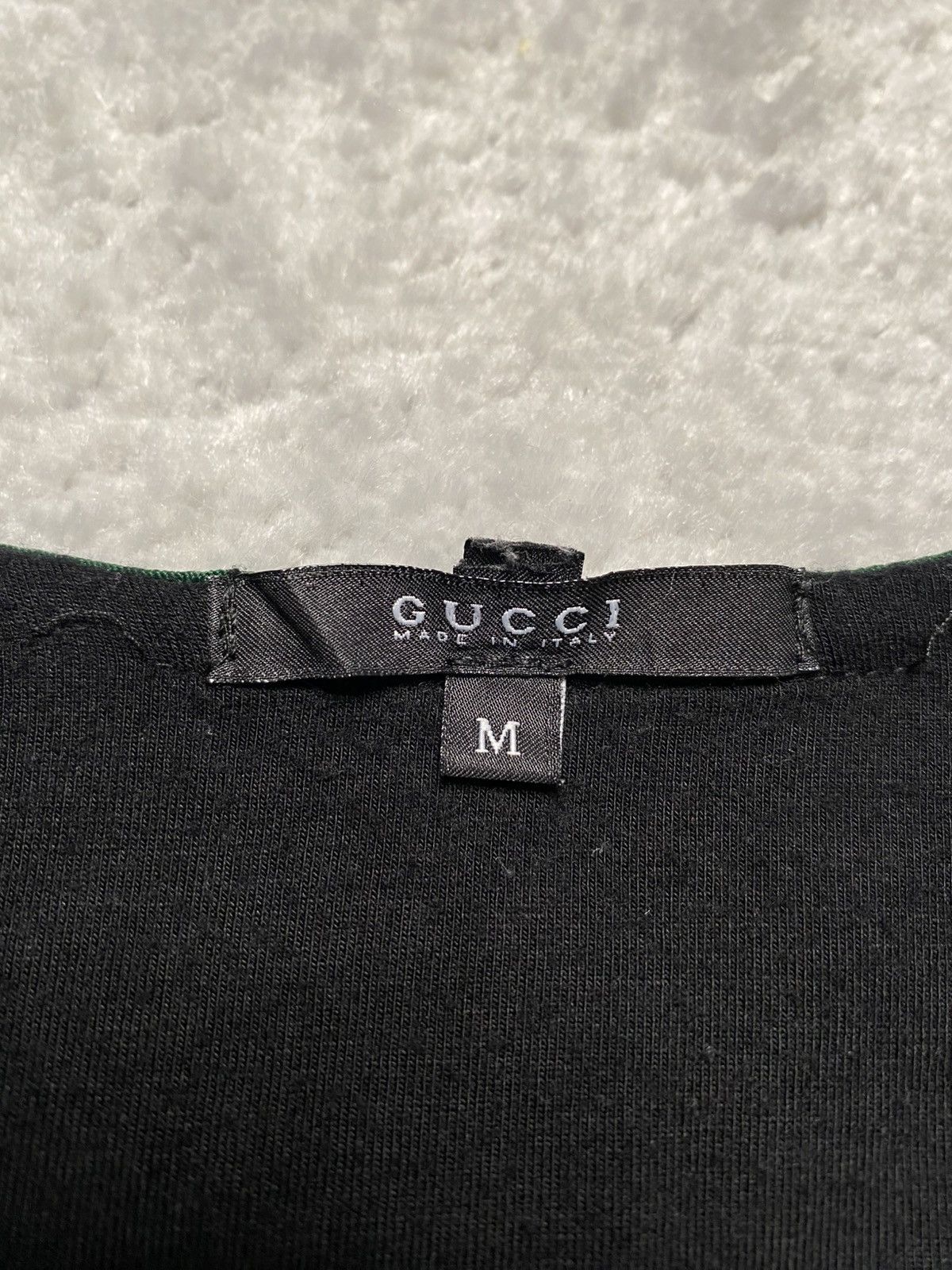 Gucci Vintage Black Basic Longsleeve T-shirt Tee Gucci Logo Lampas Size M / US 6-8 / IT 42-44 - 7 Thumbnail