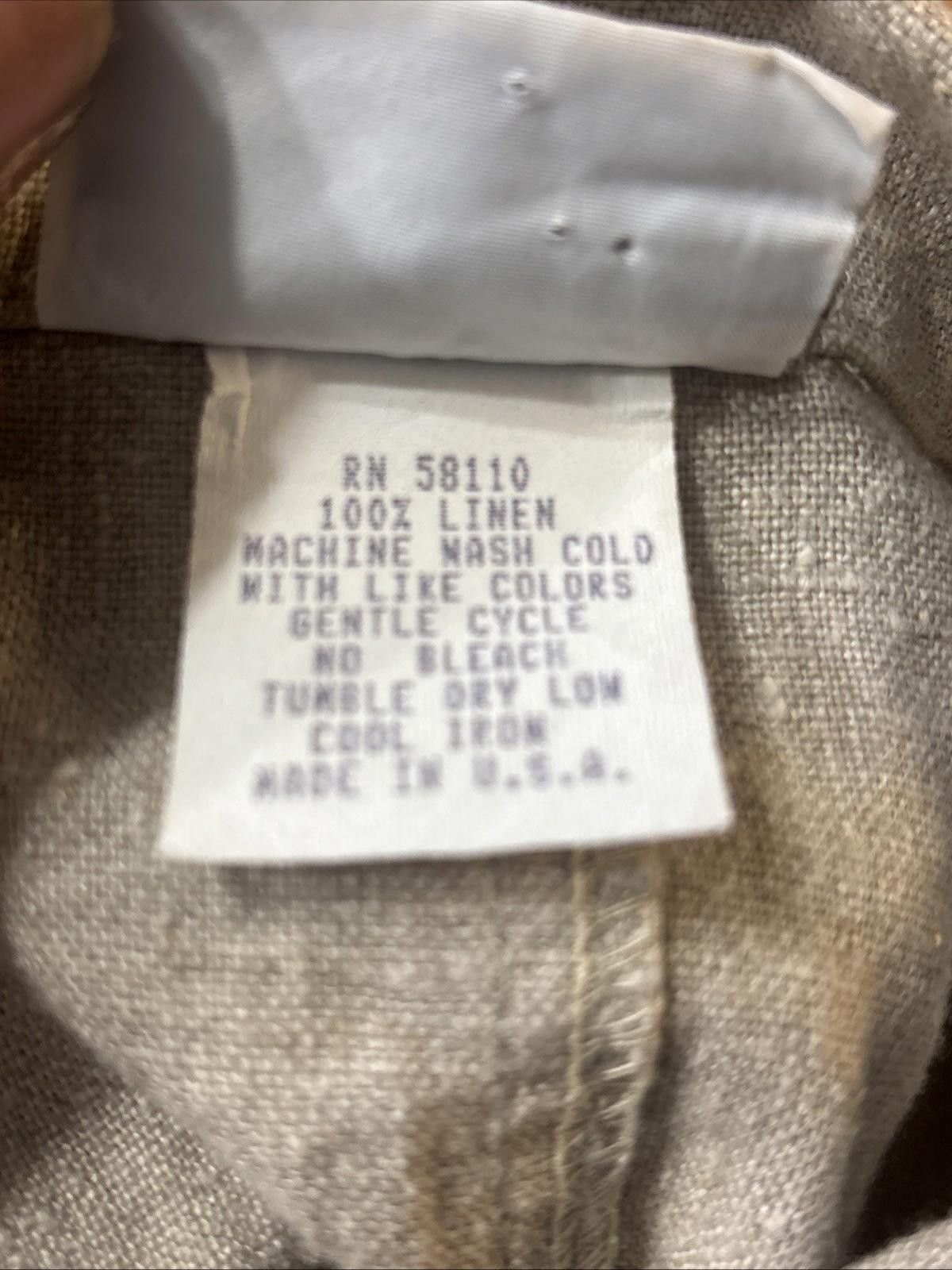 Other Studio Ease Linen Button Down Boxy Jacket Cropped Top Summer Size L / US 10 / IT 46 - 7 Thumbnail