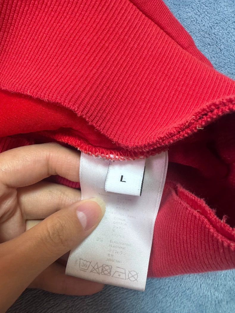 Givenchy Givenchy Ripped Hoodie True Red Very White Oversize Size US L / EU 52-54 / 3 - 3 Thumbnail