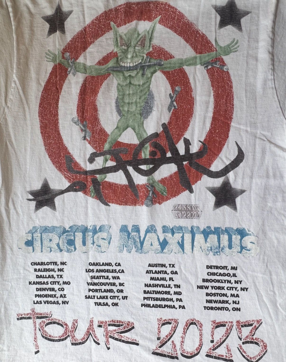 Travis Scott Travis Scott Utopia Circus Maximus 2023 Tour Concert Size US M / EU 48-50 / 2 - 3 Thumbnail
