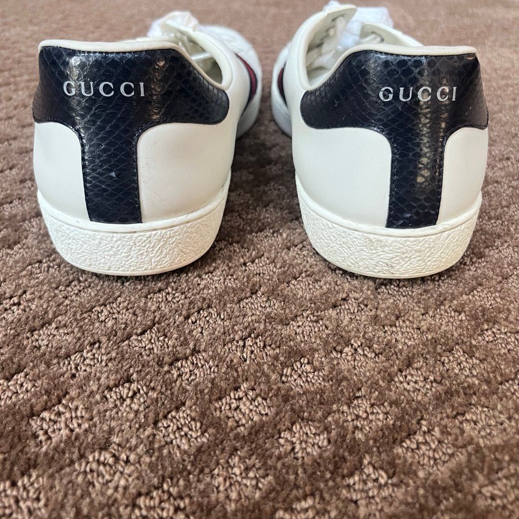 Gucci Gucci Ace Sneakers White 13.5 White Low Tops 386750 Size US 13 / EU 46 - 4 Thumbnail