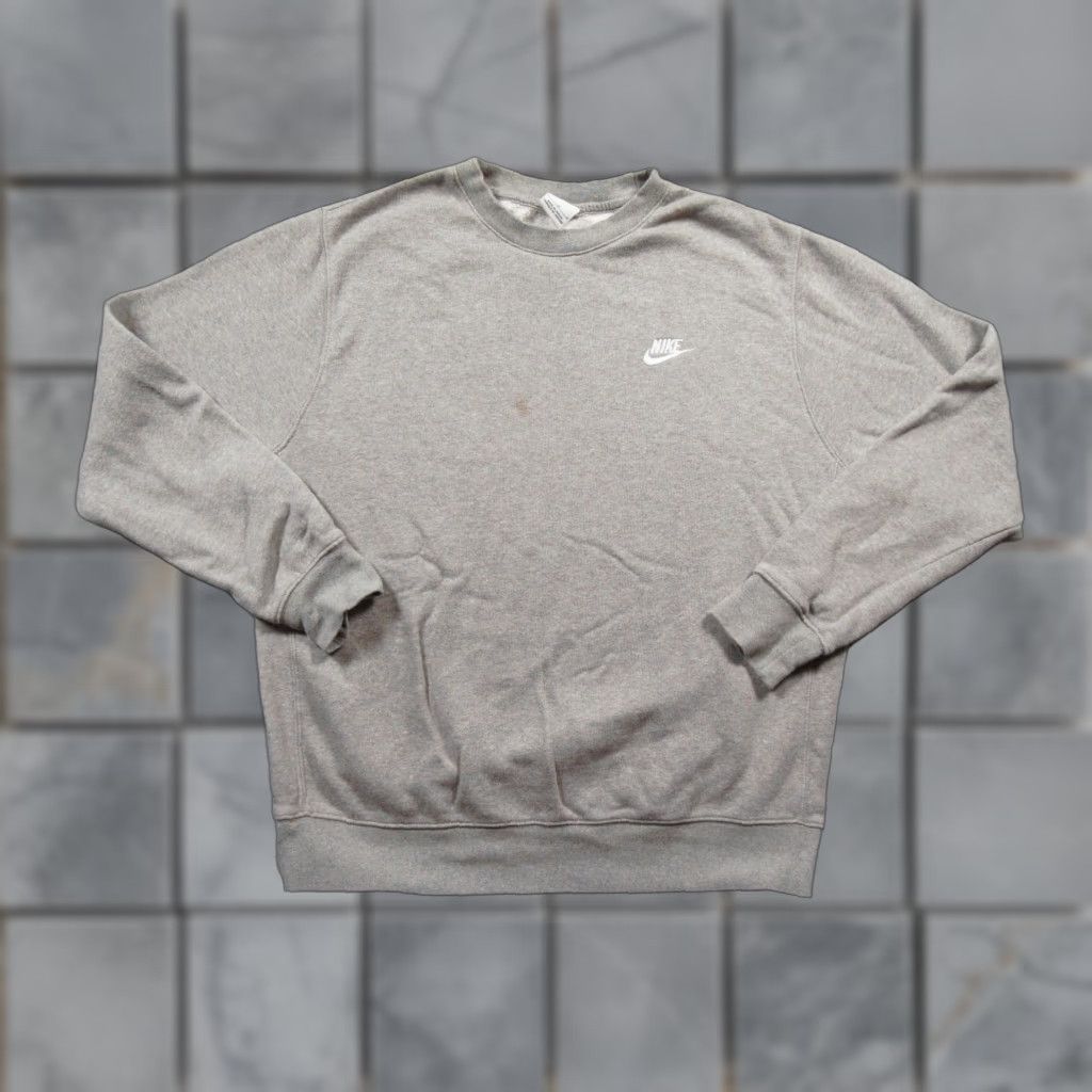 Nike Nike Sweatshirt Mens Large Gray Crewneck Pullover Sweater Swoosh Casual Adult Size US M / EU 48-50 / 2 - 1 Thumbnail