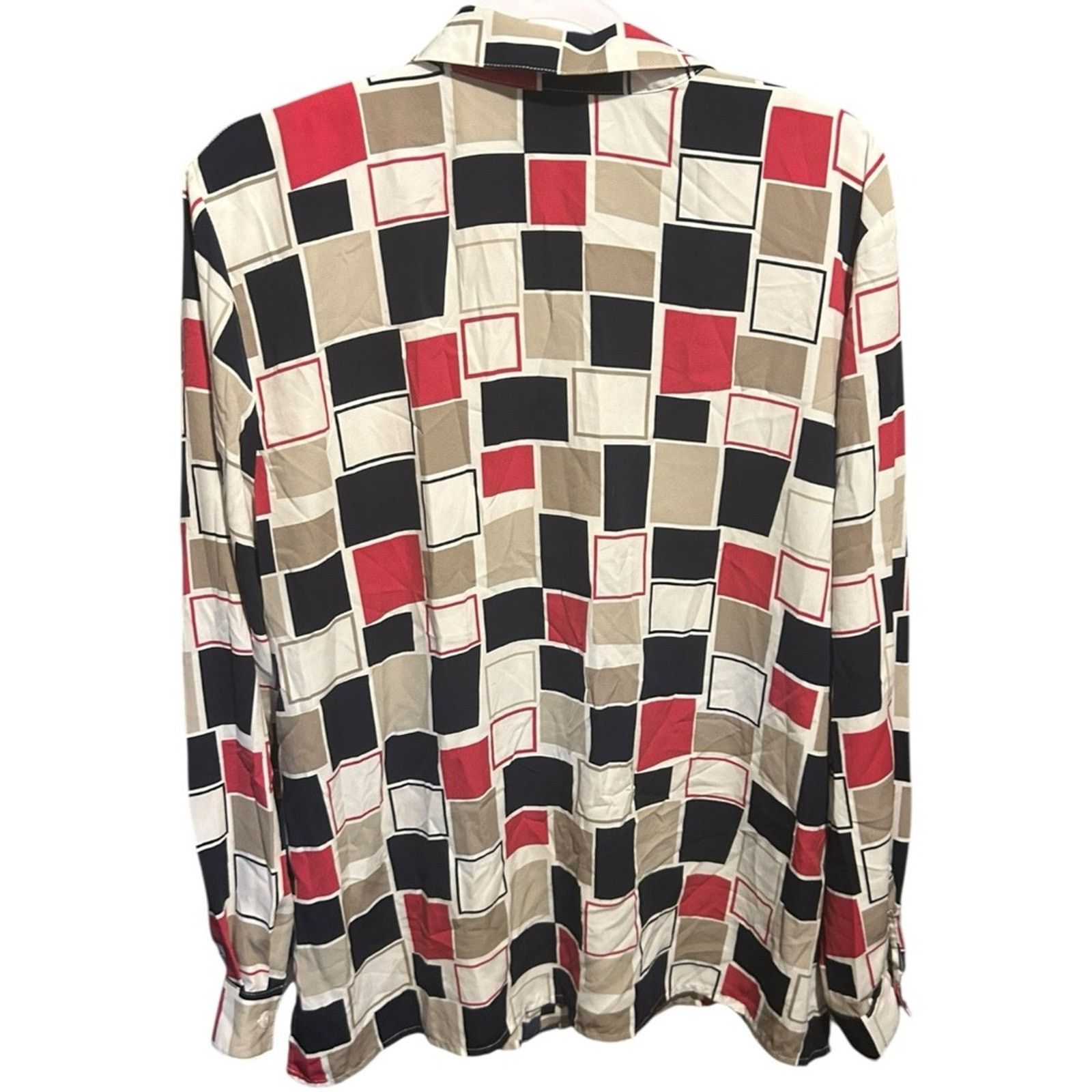 Other Alfred Dunner Black and White Boxy Button Down Shirt Size 18 Size XXL / US 16-18 / IT 52-54 - 3 Thumbnail