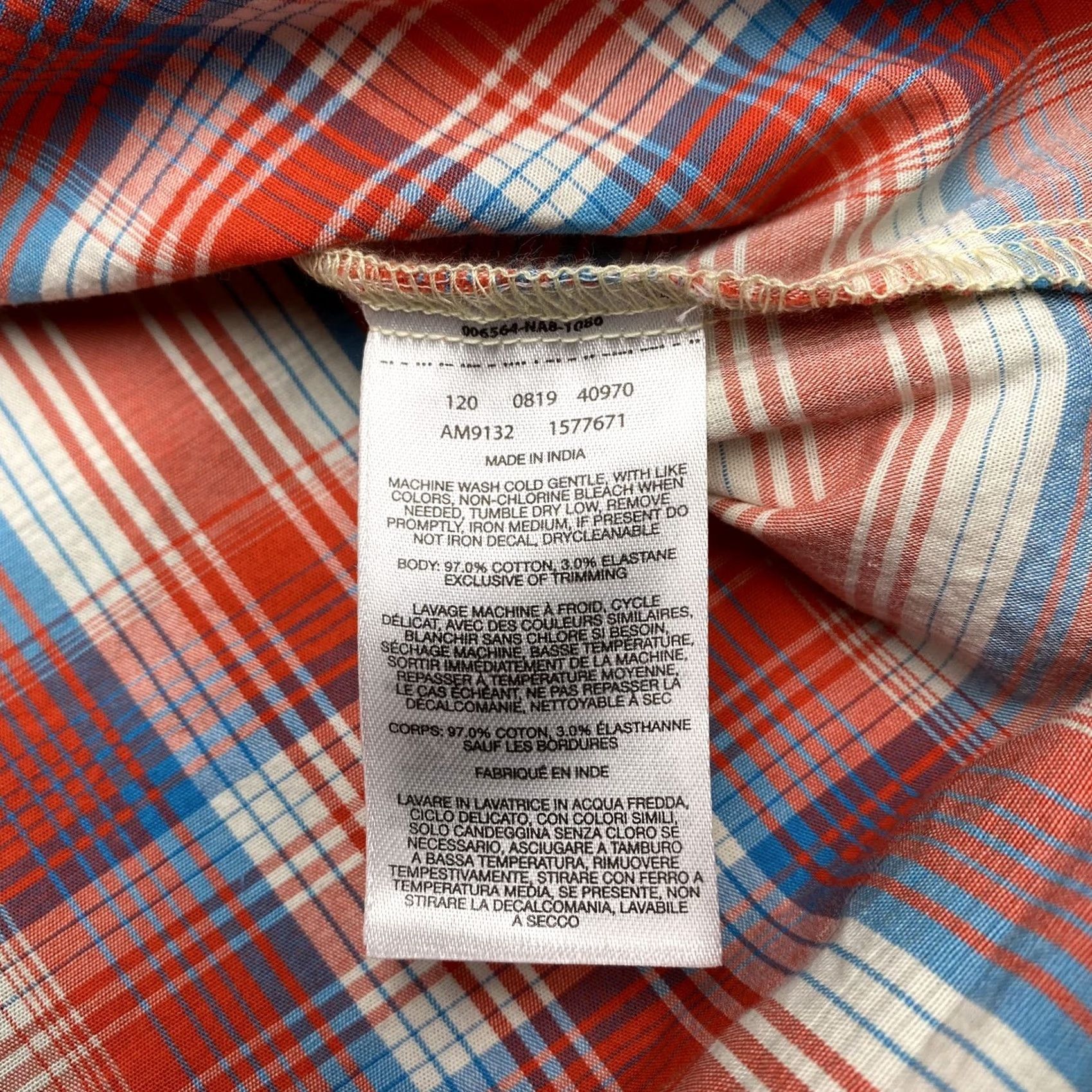 Vintage Columbia Shirt Regular Red Plaid Button-Up Short Sleeve Mens Adult Large Size US L / EU 52-54 / 3 - 6 Thumbnail