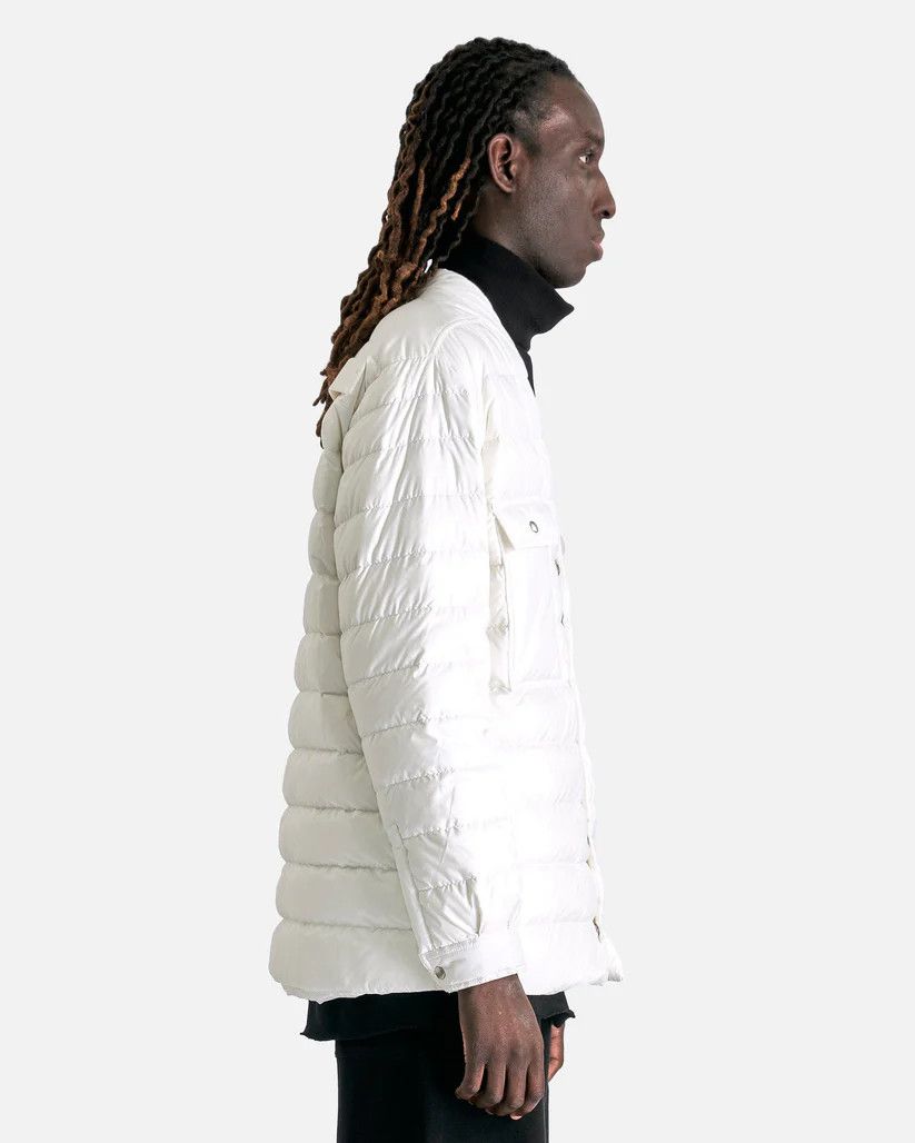 Rick Owens o1s1v1r1oon0825 Moncler Outershirt in Milk/White Size US S / EU 44-46 / 1 - 3 Thumbnail