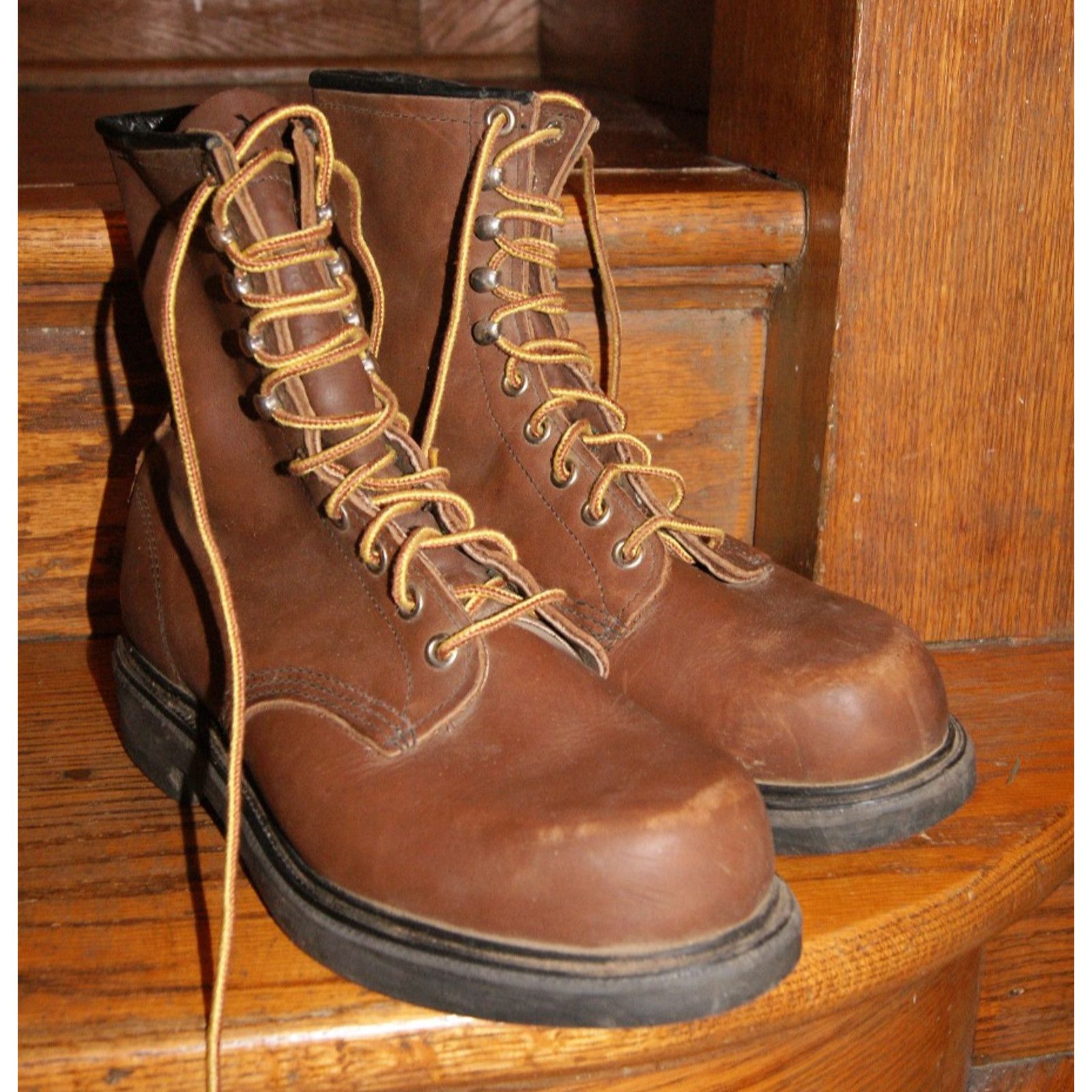 Red Wing Red Wing Boots Mens 6 EE 953 Brown Leather USA Made Soft Toe Size US 6 / EU 39 - 2 Thumbnail