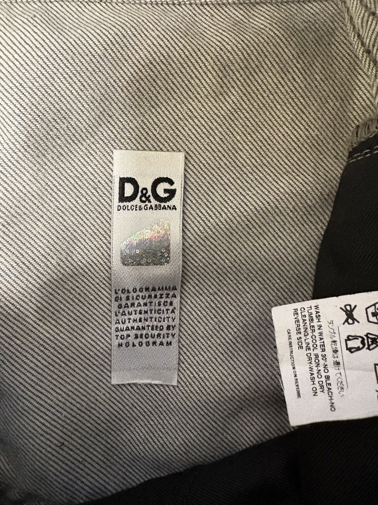 Dolce & Gabbana D&G Grey Distressed Denim Magic Jeans Size US 31 - 8 Thumbnail