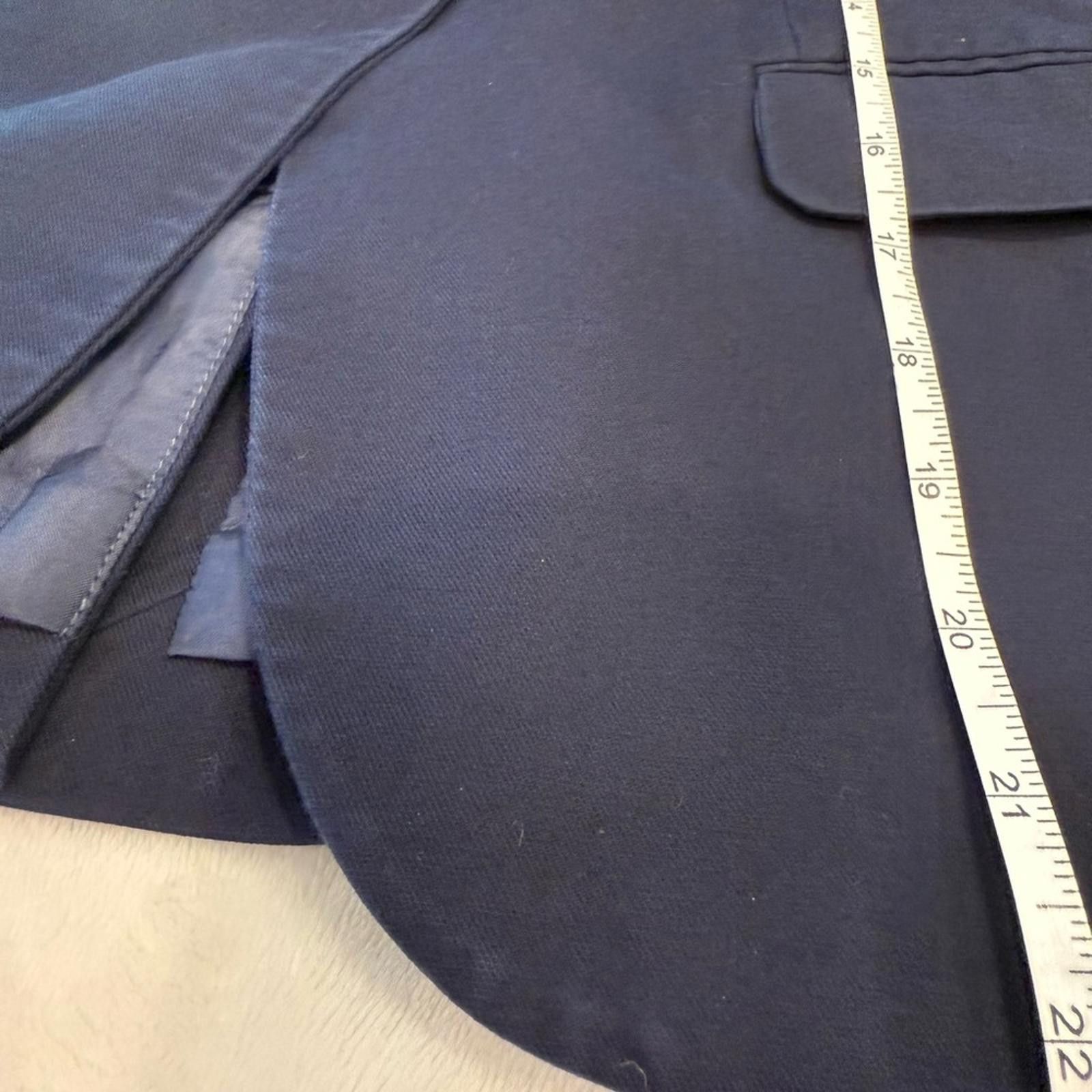 Other J. Crew Factory navy blue blazer preppy lined pockets SZ 0 Size XS / US 0-2 / IT 36-38 - 9 Thumbnail