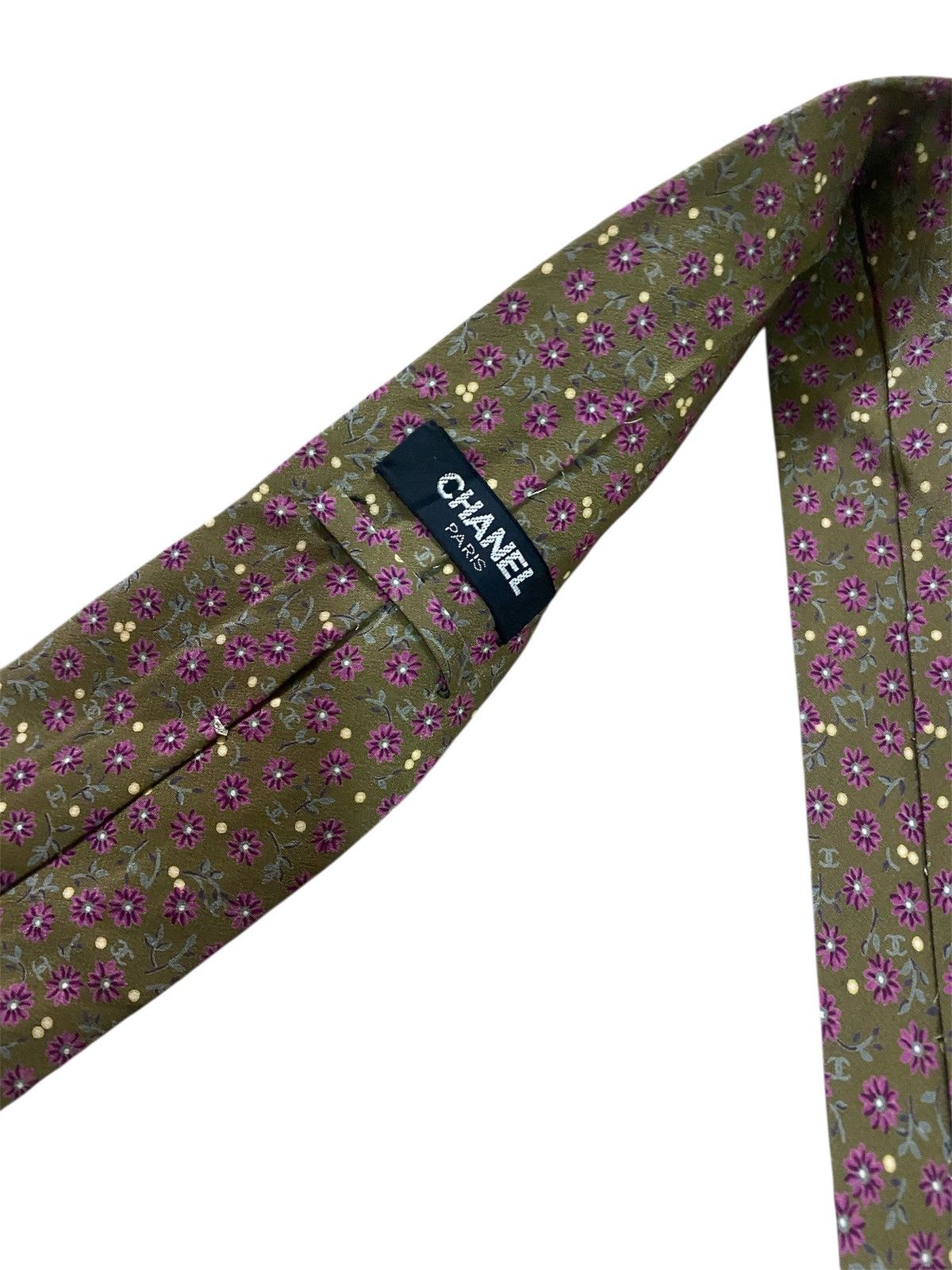 Chanel Chanel Silk Designer Mens Tie - Menswear Accessory Classic Size ONE SIZE - 2 Thumbnail