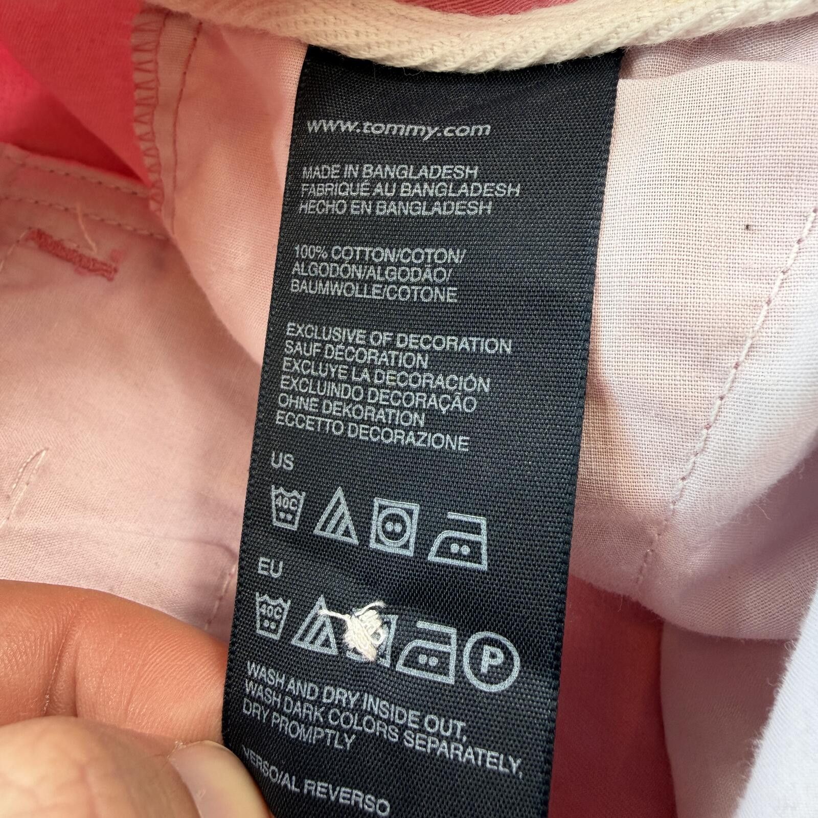 Tommy Hilfiger Womens Tommy Hilfiger Pink Chino Shorts Preppy Golf 8 Size 30" / US 8 / IT 44 - 6 Thumbnail