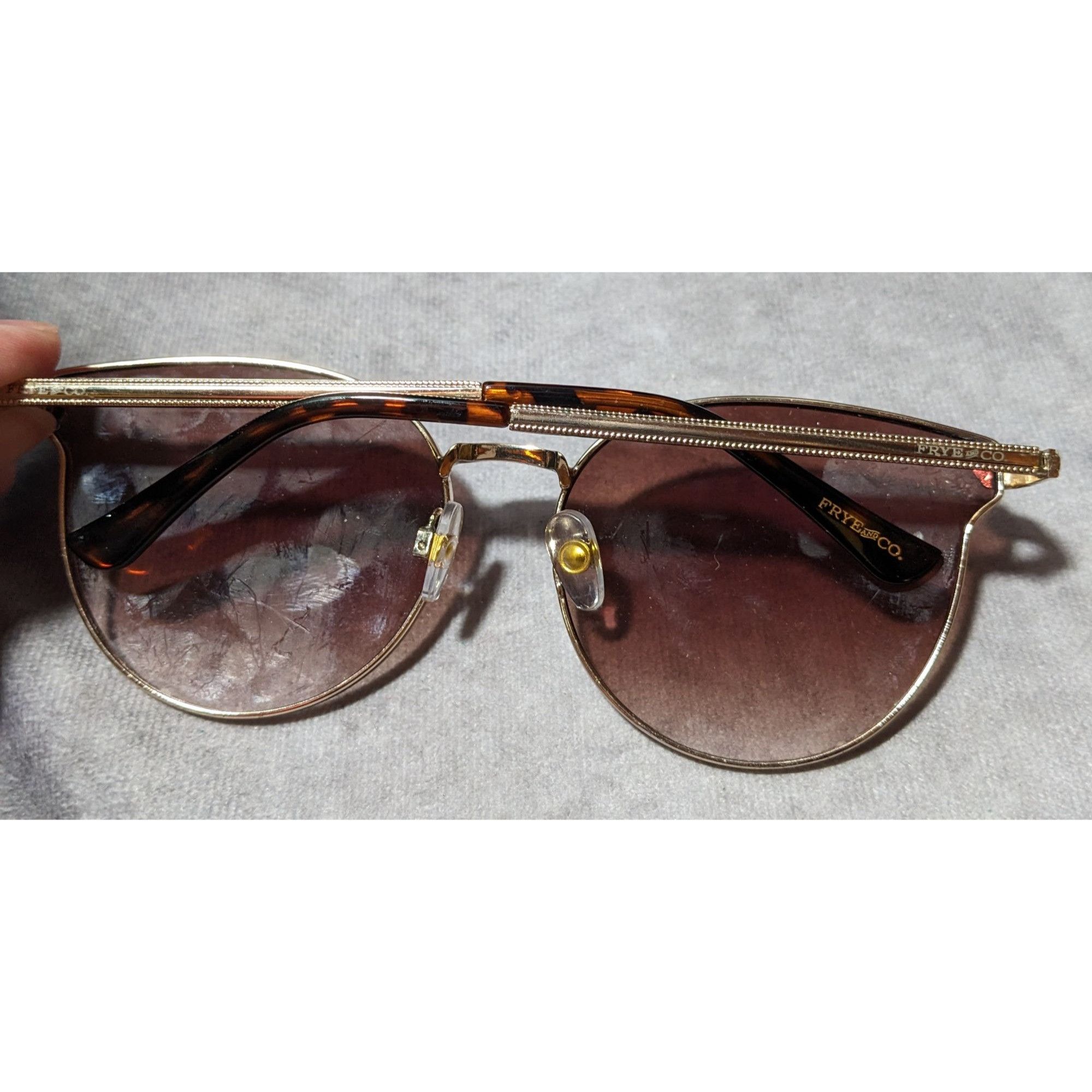 Other Frye & Co. Gold And Tortoise DG0921 Sunglasses Size ONE SIZE - 9 Thumbnail
