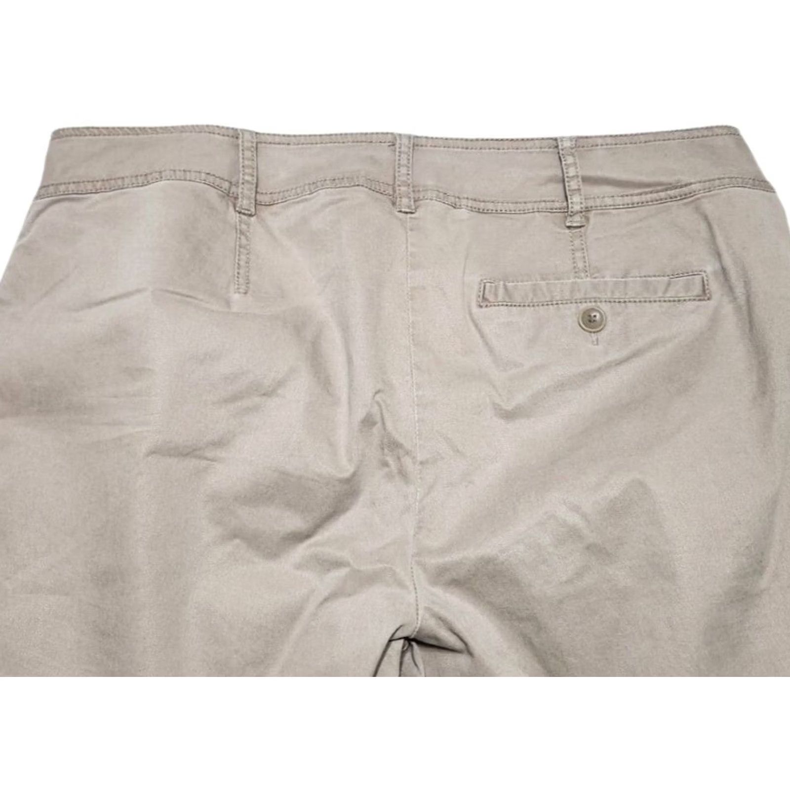 Eileen Fisher Eileen Fisher Pants Chino Womens 10 Flat Front Pockets Organic Cotton Tencel Tan Belted Formal Front Size 32" / US 10 / IT 46 - 4 Thumbnail