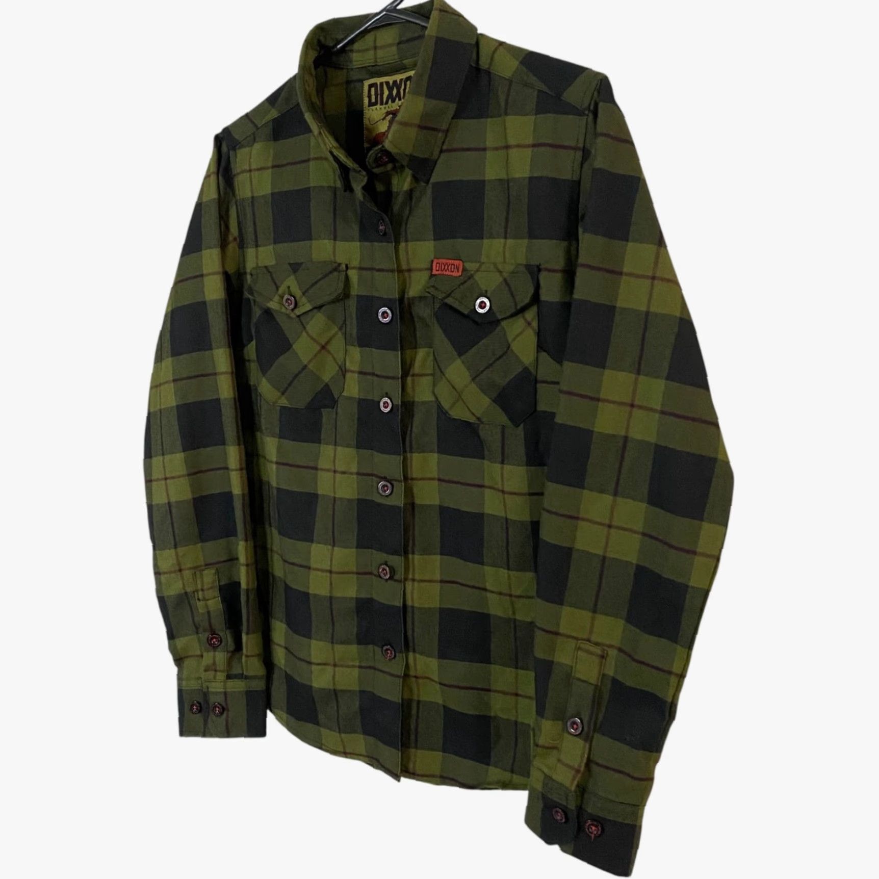 Vintage Dixxon Flannel Co. 12 Gauge Flannel Shirt Green Plaid Button-Up Women's M Casual Workwear Outdoor Western Pockets Shirt Size M / US 6-8 / IT 42-44 - 2 Thumbnail