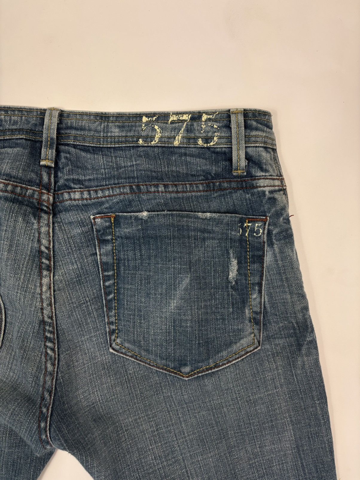 Other 2000s 575 Los Angeles Rigid Bootcut Light Wash Jeans Size US 32 / EU 48 - 11 Thumbnail