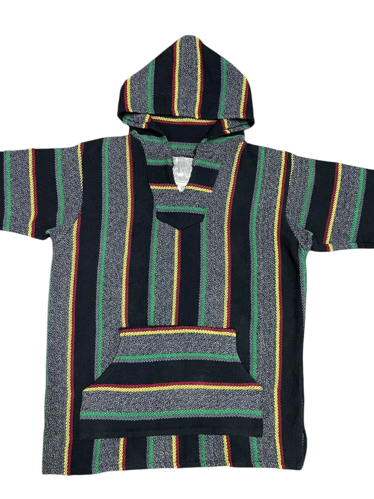 Bob Marley Vintage Y2K Rasta Style Knitted Stripe Streetwear Hoodie Size US XL / EU 56 / 4 - 5 Thumbnail