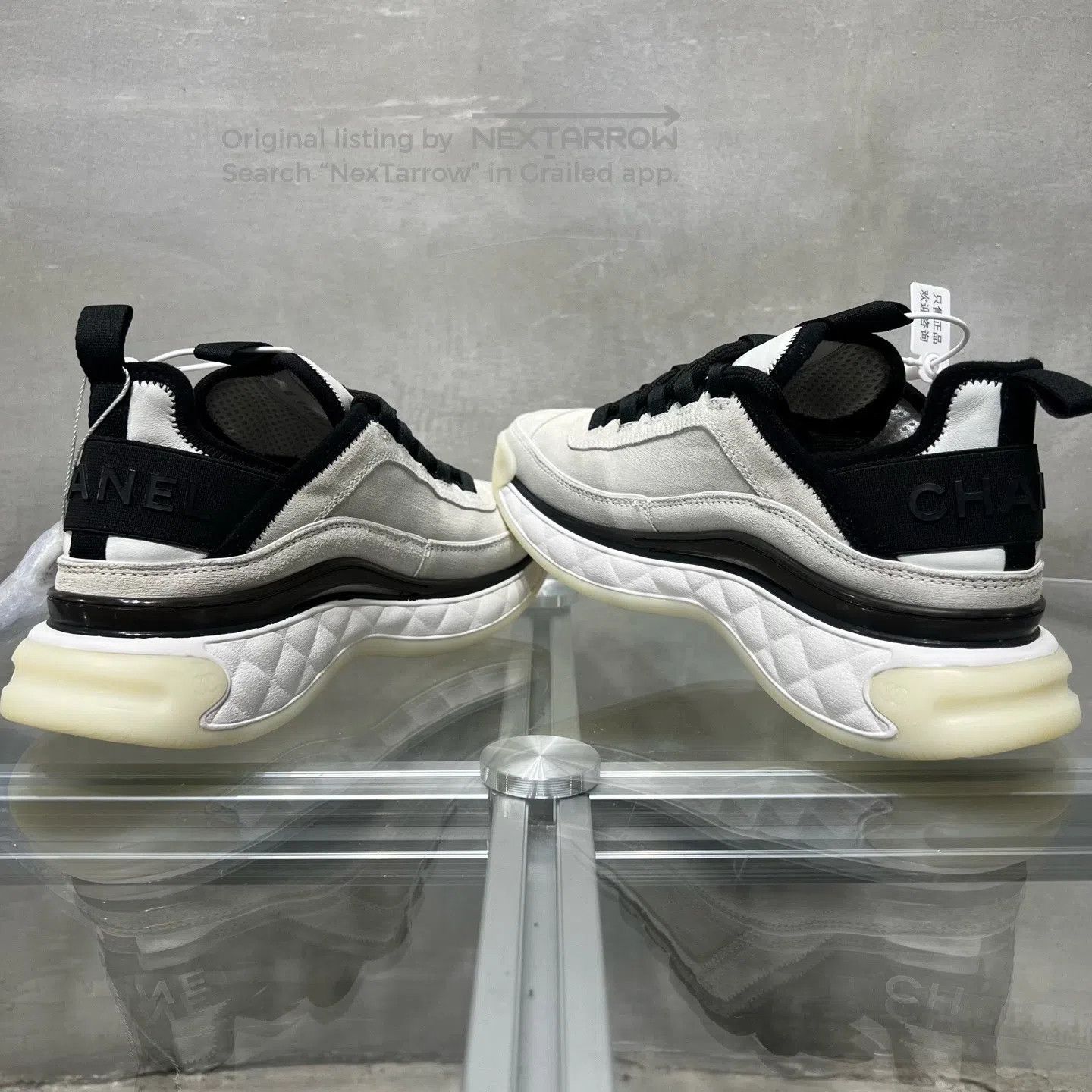 Chanel Chanel Black White Panda Air Cushion Sports Shoes| Size US 6.5 / IT 36.5 - 5 Thumbnail