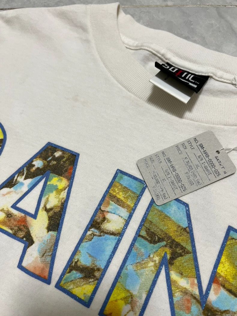 Saint Michael Saint Michael White slogan short sleeves Size US XL / EU 56 / 4 - 9 Thumbnail