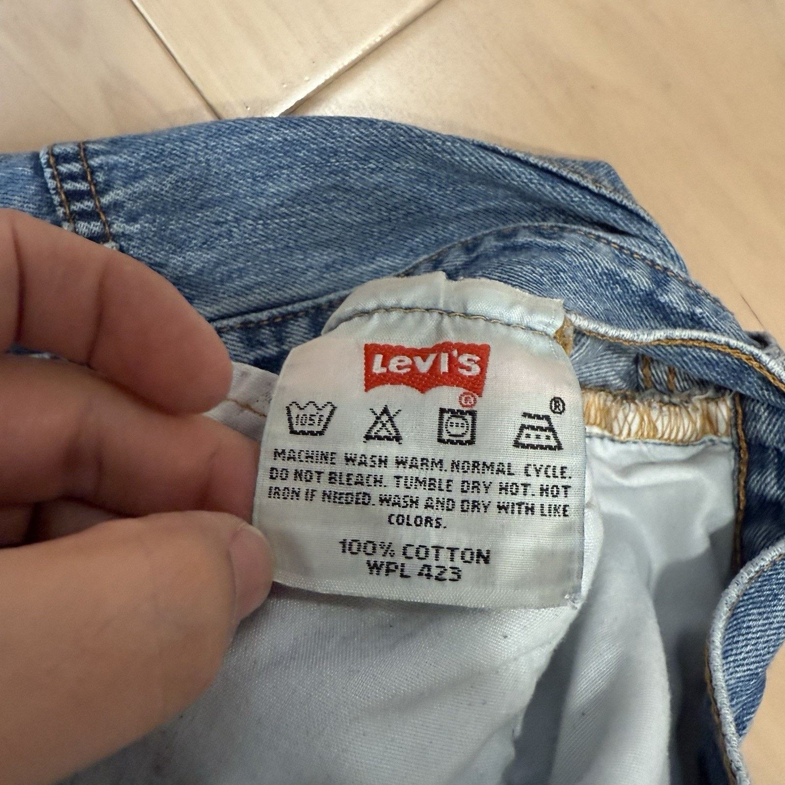Levi's × Vintage Vintage Levis 501 Jeans 29 Blue Medium Wash Straight Denim Size US 29 - 7 Thumbnail
