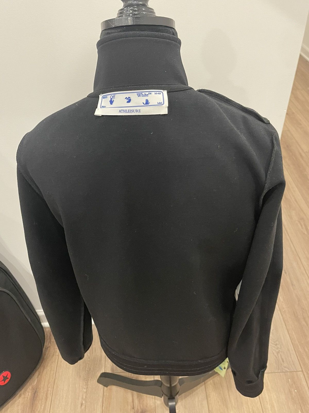 Off-White Off‑White Logo Black Track Zip‑Up Jacket S Size US S / EU 44-46 / 1 - 10 Thumbnail