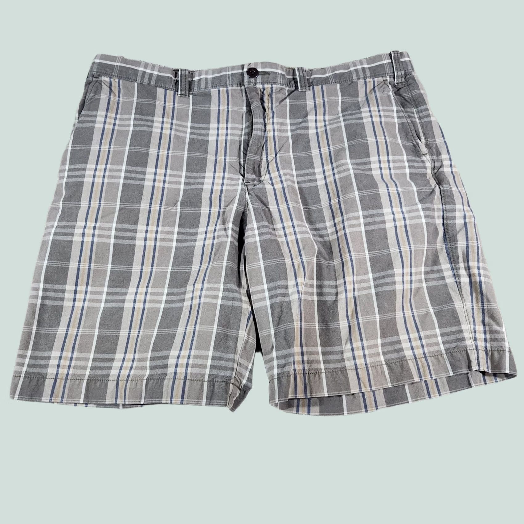 Eddie Bauer Eddie Bauer Men's Chino Shorts 40 Brown Plaid Legend Wash Size US 40 / EU 56 - 1 Thumbnail