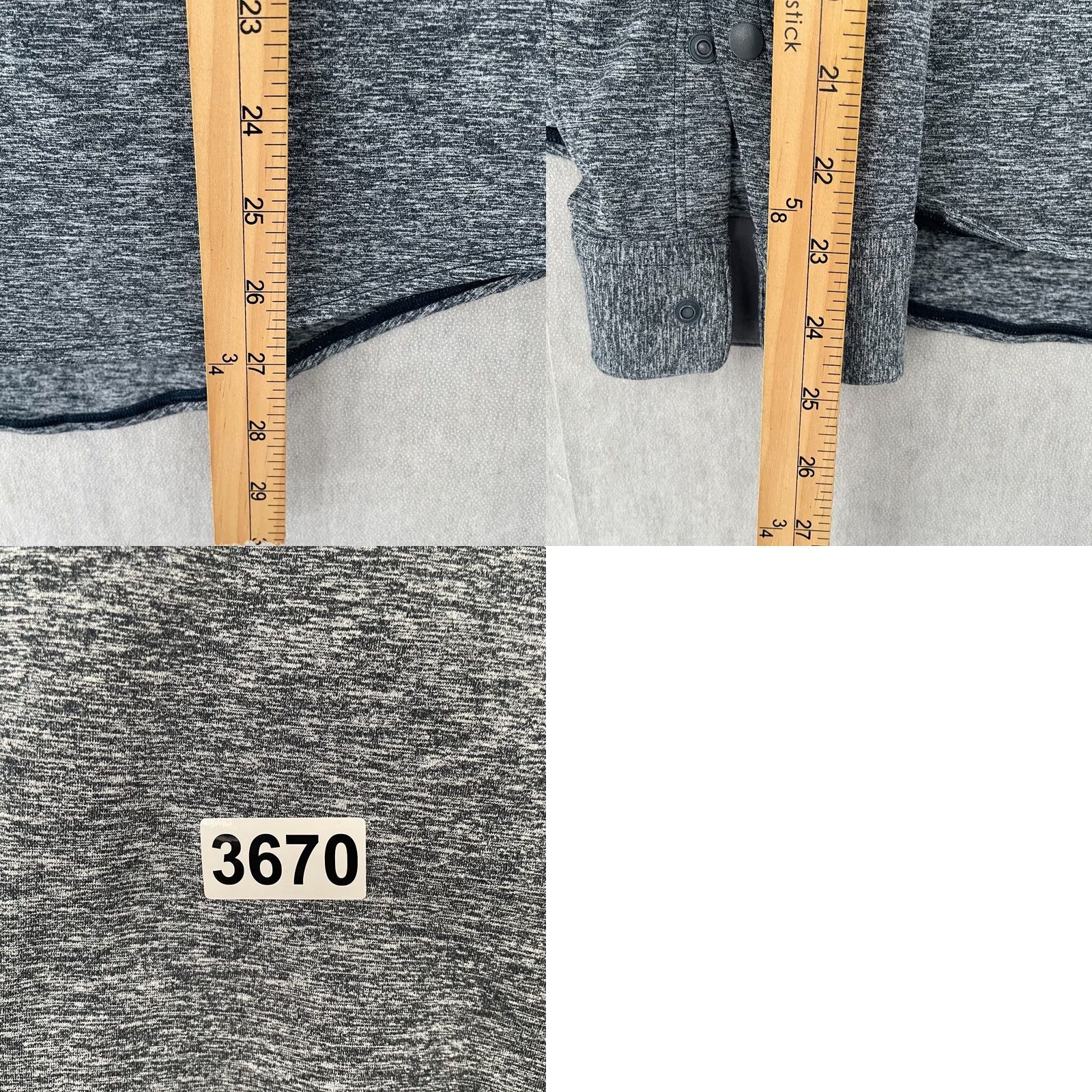 Lululemon Lululemon Shirt Adult Large Gray Blue Rulu Snap Button Zip Pockets Overshirt Men Size US L / EU 52-54 / 3 - 8 Thumbnail