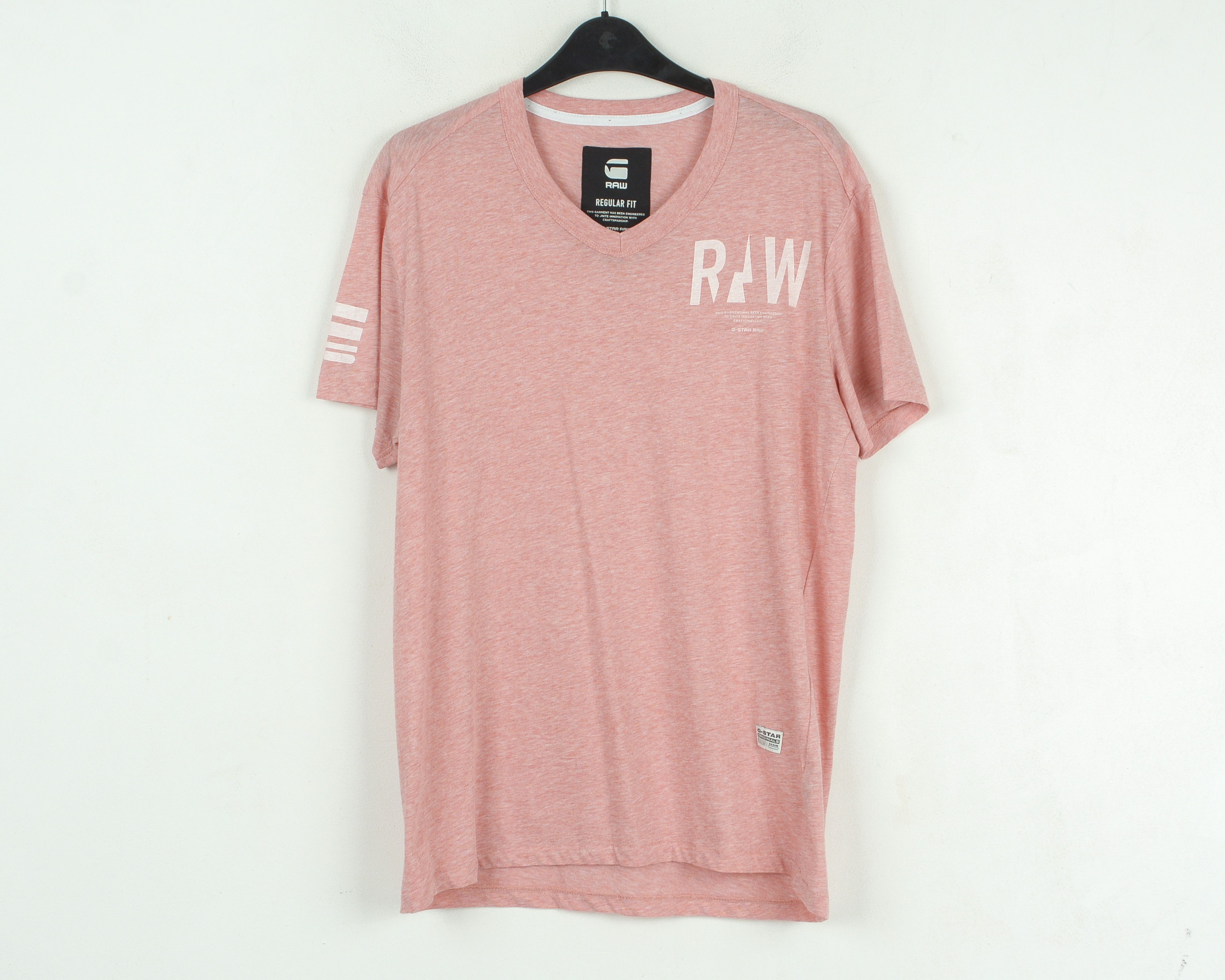 G-Star T-Shirt S Regular Fit Short Sleeved Tee V-Neck Summer Top Size US S / EU 44-46 / 1 - 1 Thumbnail