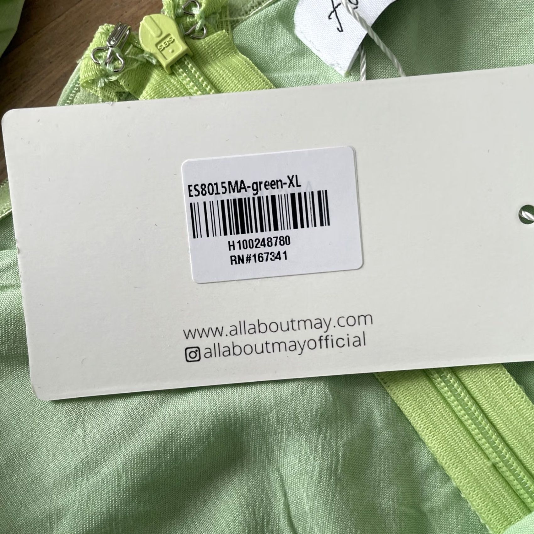 Vintage All About May Dress Women’s Size 10 Lime Green Maxi Sheath A-Line Puff Sleeve Dress Size L / US 10 / IT 46 - 5 Thumbnail