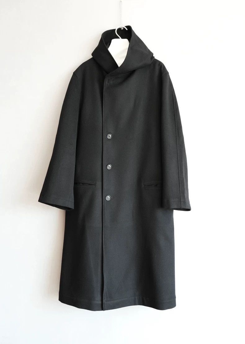 Yohji Yamamoto Yohji Yamamoto Stylish Black Wool and Cashmere Coat Size US M / EU 48-50 / 2 - 1 Thumbnail
