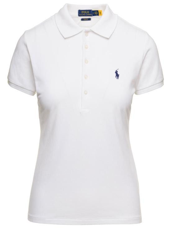 Polo Ralph Lauren POLO RALPH LAUREN Women Tops 211870245001 White Size L / US 10 / IT 46 - 1 Thumbnail