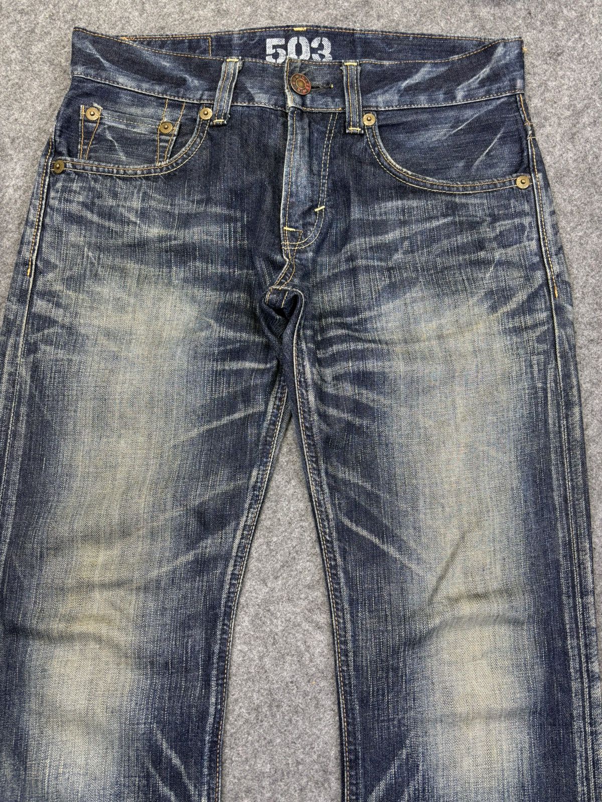 Edwin 💥Flare💥Insane Edwin 90s Style Raw Fades Flare Denim F938 Size US 32 / EU 48 - 3 Thumbnail