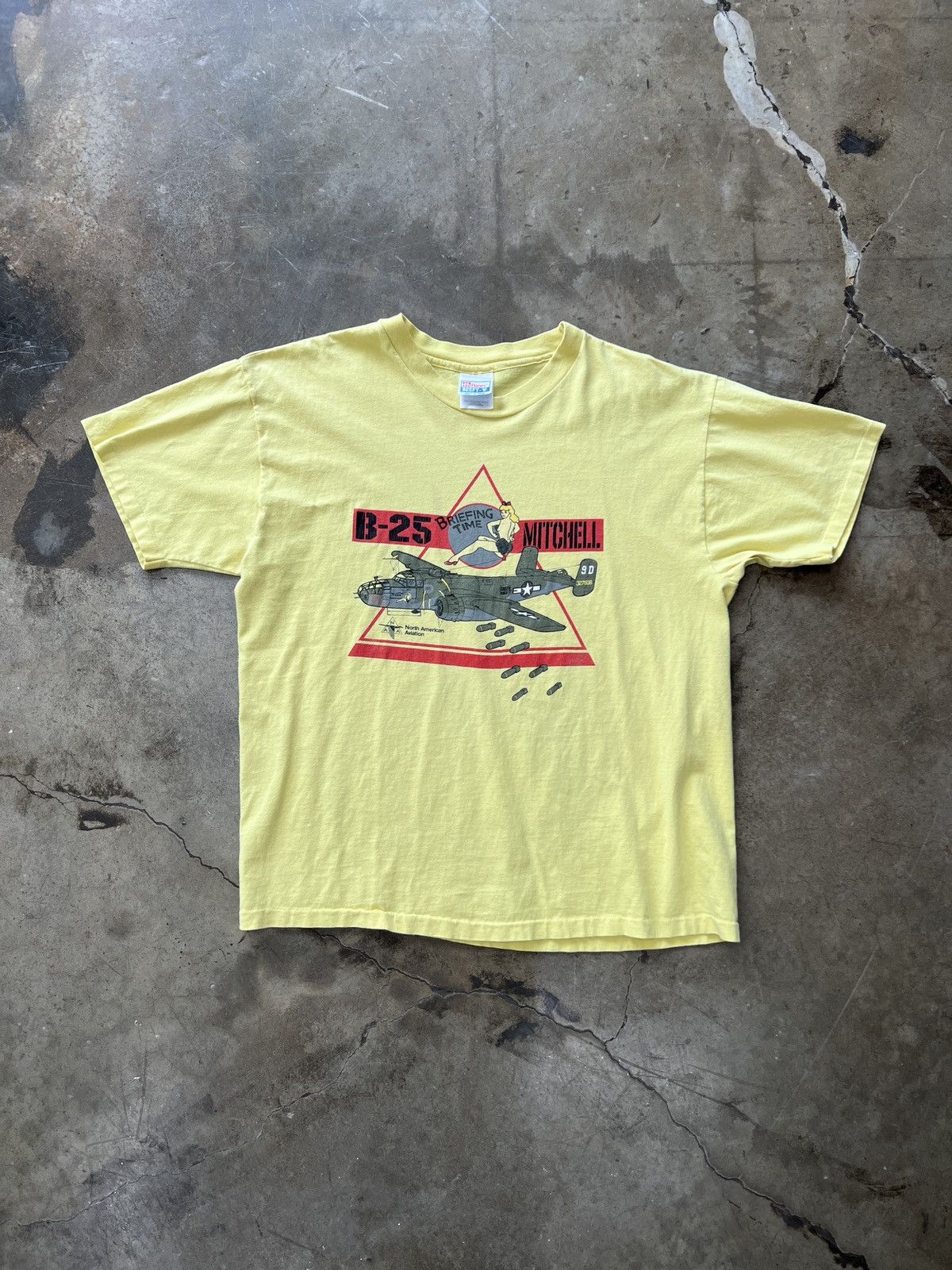 Vintage Vintage American Aviation B-25 Military Single Stitch Tee XL Size US XL / EU 56 / 4 - 2 Thumbnail
