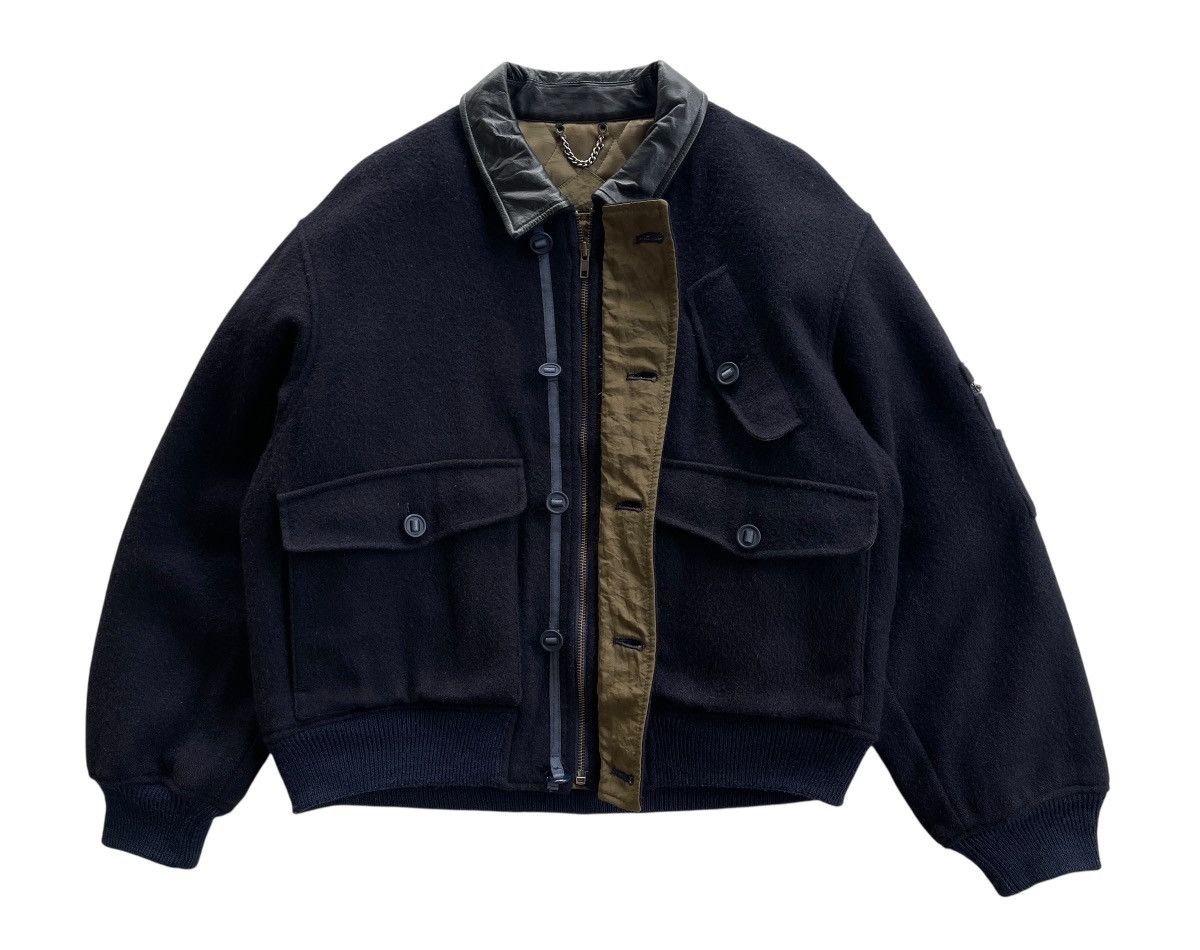 Japanese Brand Storm Island Wool Blouson Jacket Navy Size US M / EU 48-50 / 2 - 6 Thumbnail