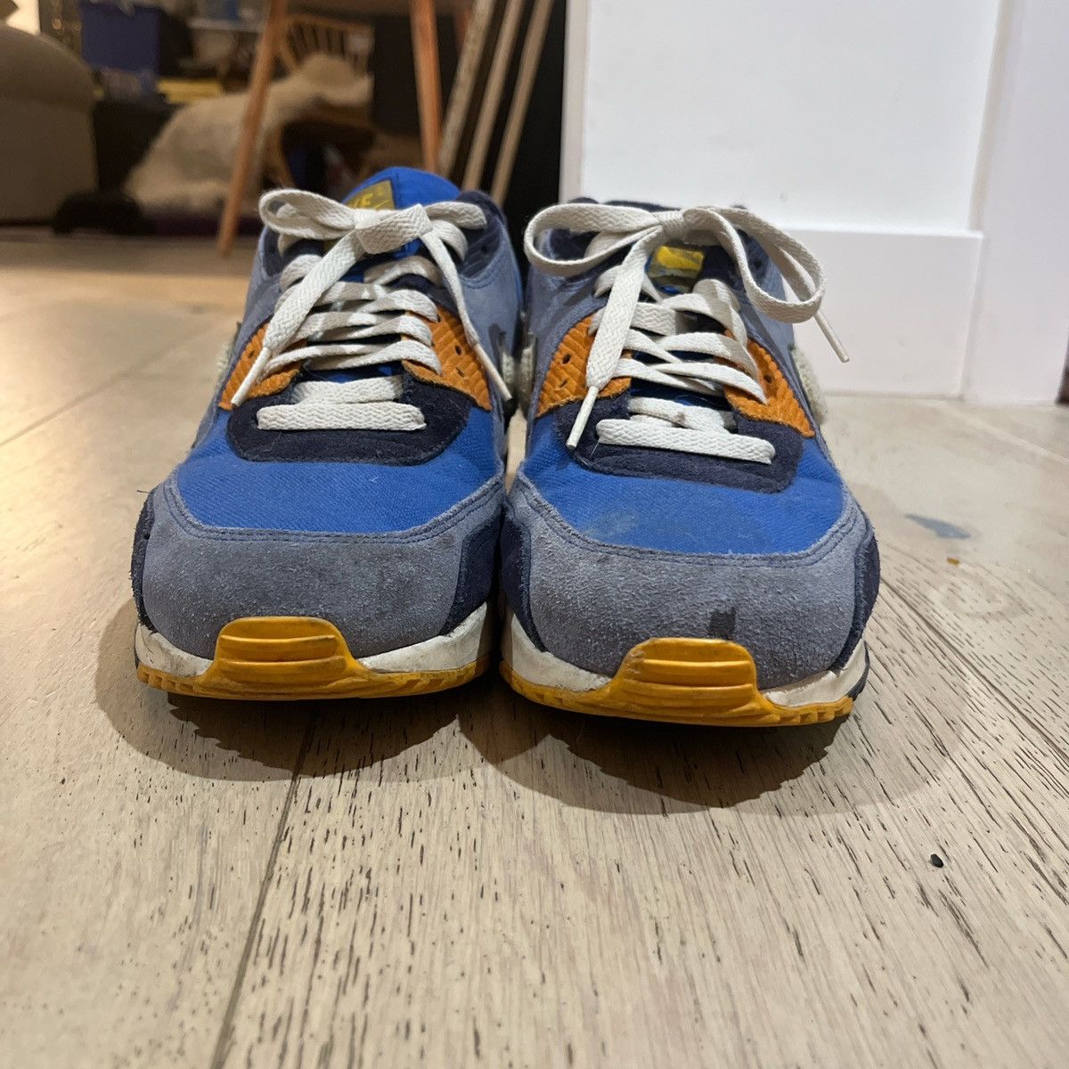 Nike Nike Air Max 90 Premium SE Game Royal Men Light Cream 2018 Size US 10.5 / EU 43-44 - 7 Thumbnail