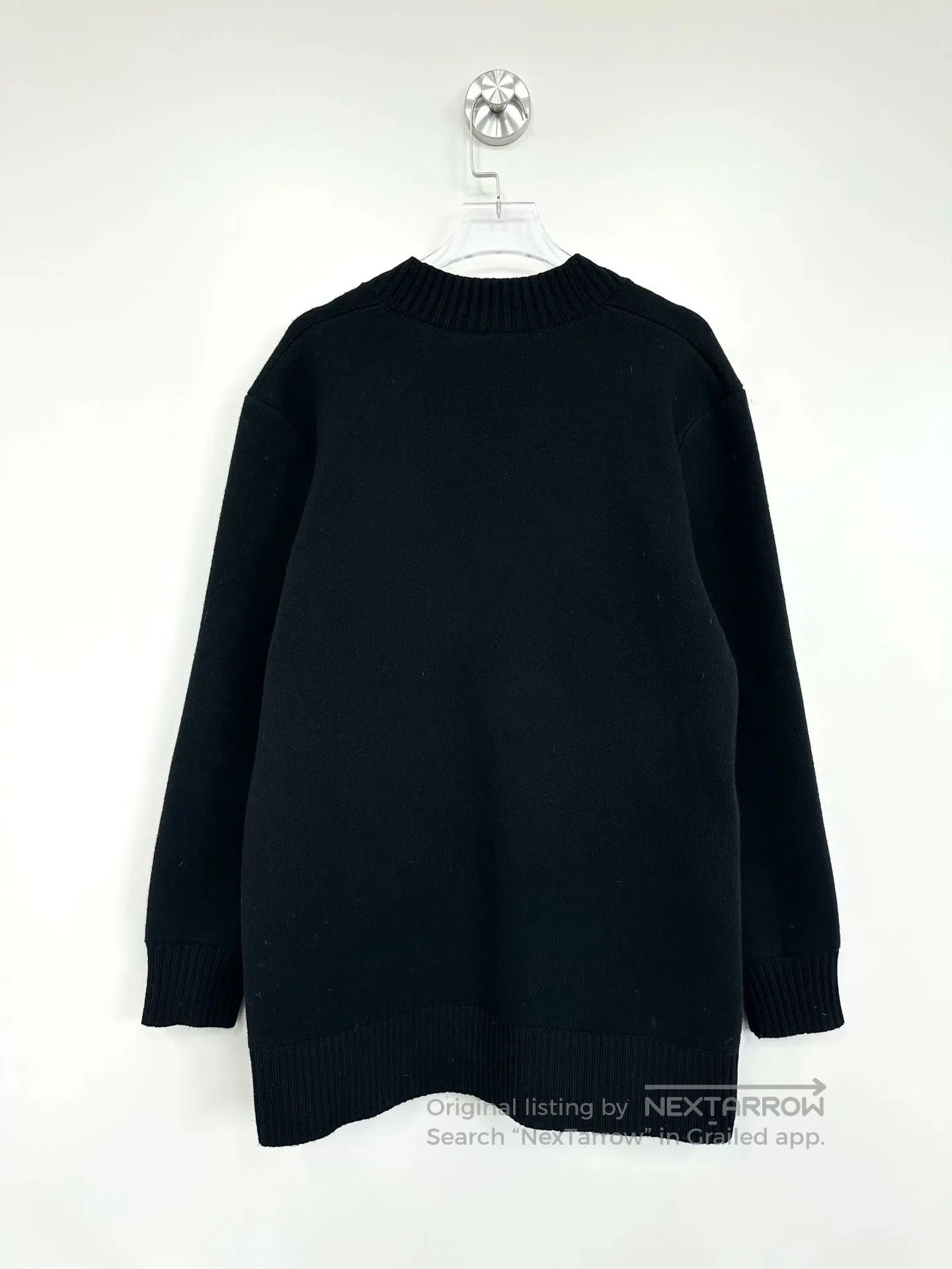 Burberry Burberry Black Deer Full Print Logo Knit Wool Cardigan| Size US S / EU 44-46 / 1 - 2 Thumbnail