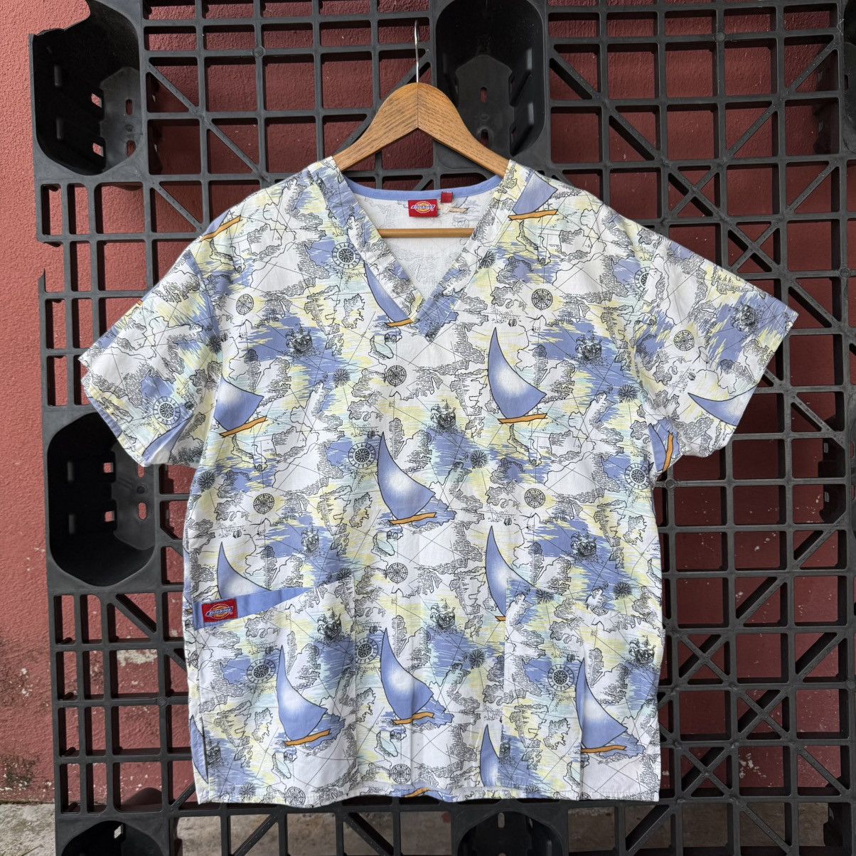 Dickies Workshirt Nurse Dickies Maps Ocean Sail Printed Size US M / EU 48-50 / 2 - 3 Thumbnail