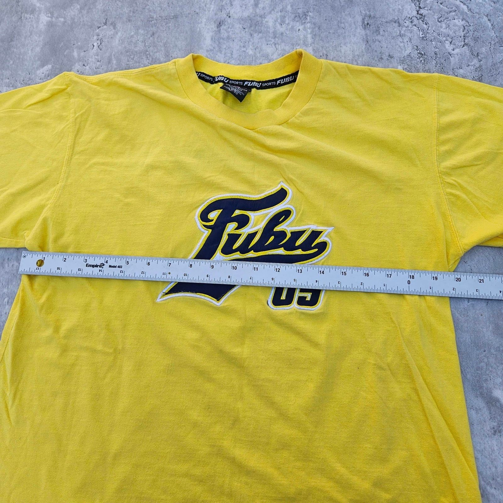 Fubu Vintage FUBU Shirt Size X-Large Yellow Size US XL / EU 56 / 4 - 4 Thumbnail