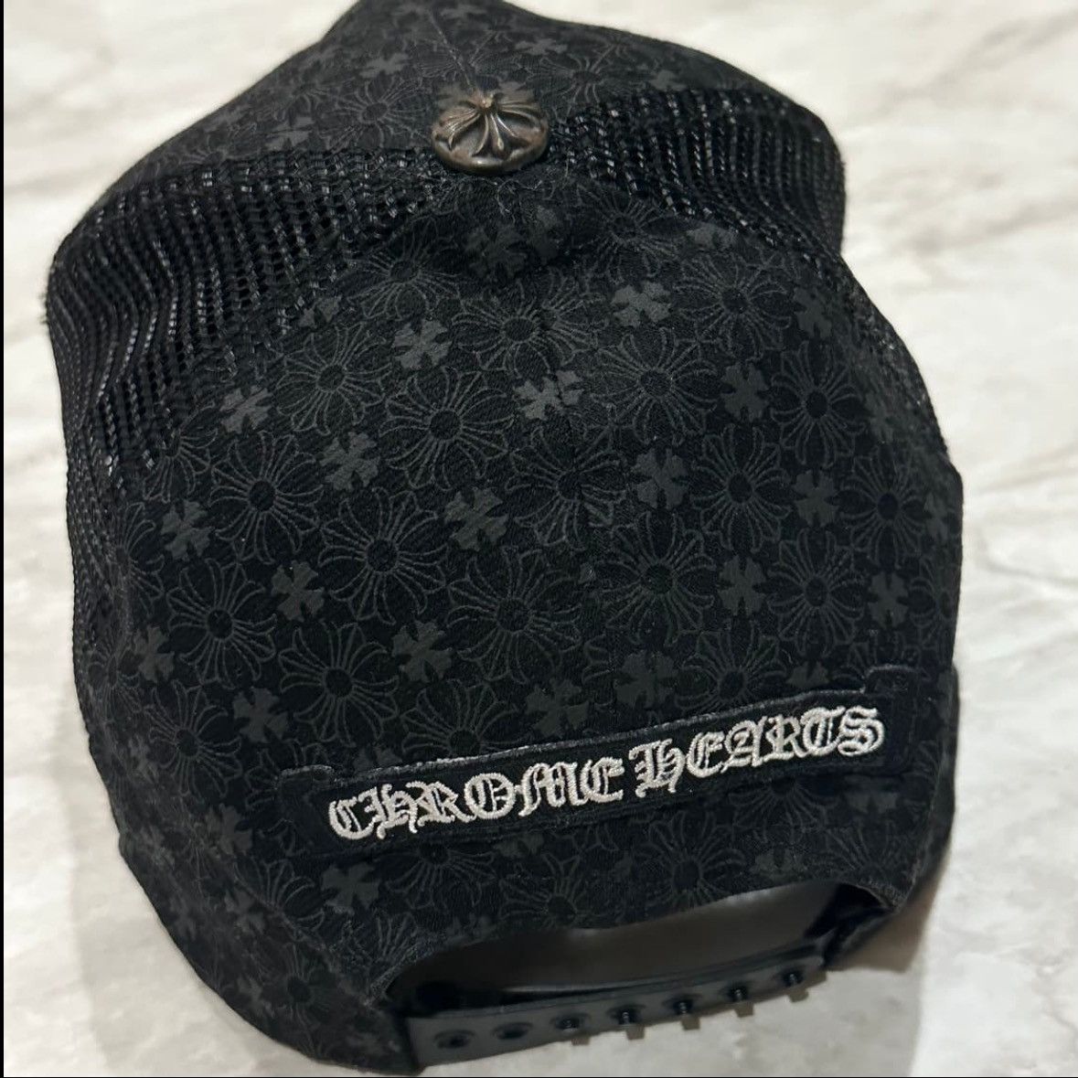 Chrome Hearts Chrome Hearts Shadow Cross Mesh Hat Size ONE SIZE - 3 Thumbnail