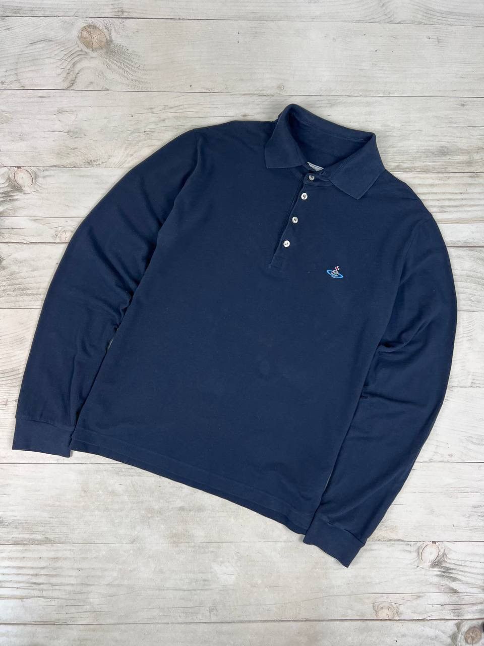 Vivienne Westwood Polo Long Sleeve Orb Logo Basic