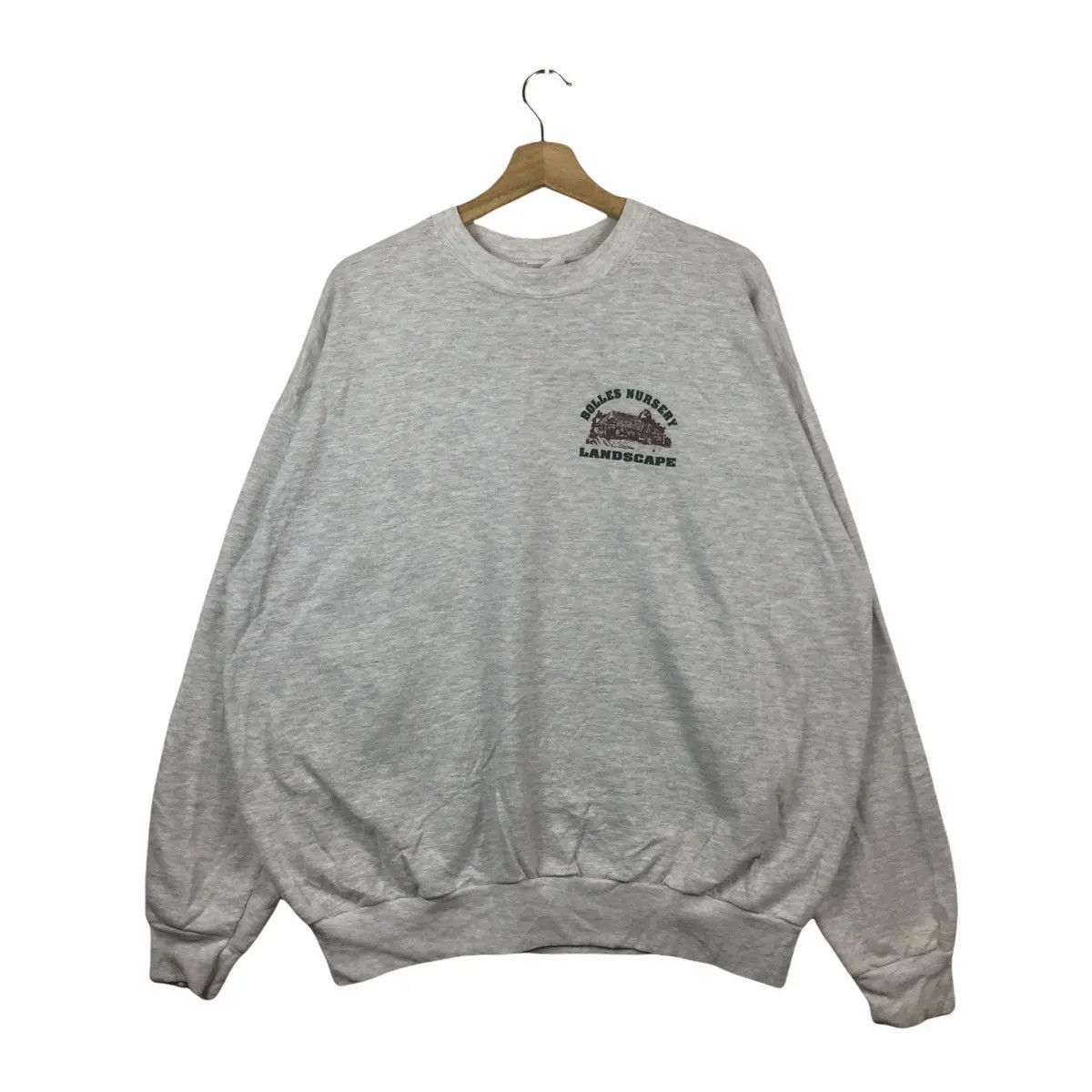 Hanes × Vintage Vintage 80’ BOLLES NURSERY LANDSCAPE Sweatshirt Sweater Size US XL / EU 56 / 4 - 2 Thumbnail