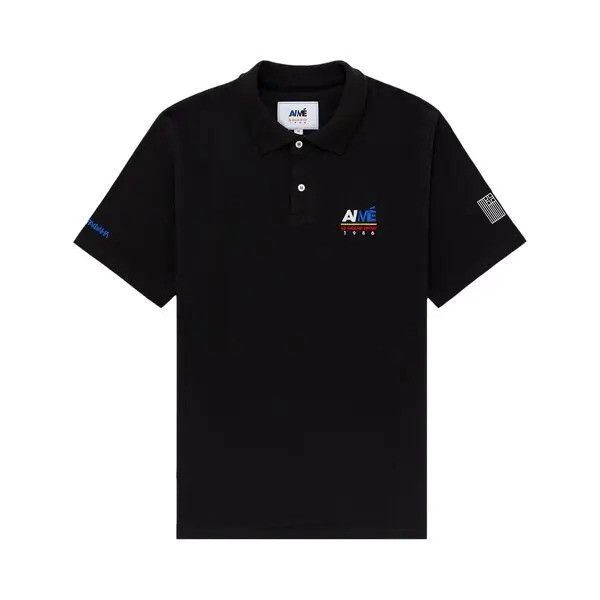 Aime Leon Dore o1mle0526 Pique Polo Shirt in Black Size US M / EU 48-50 / 2 - 1 Preview