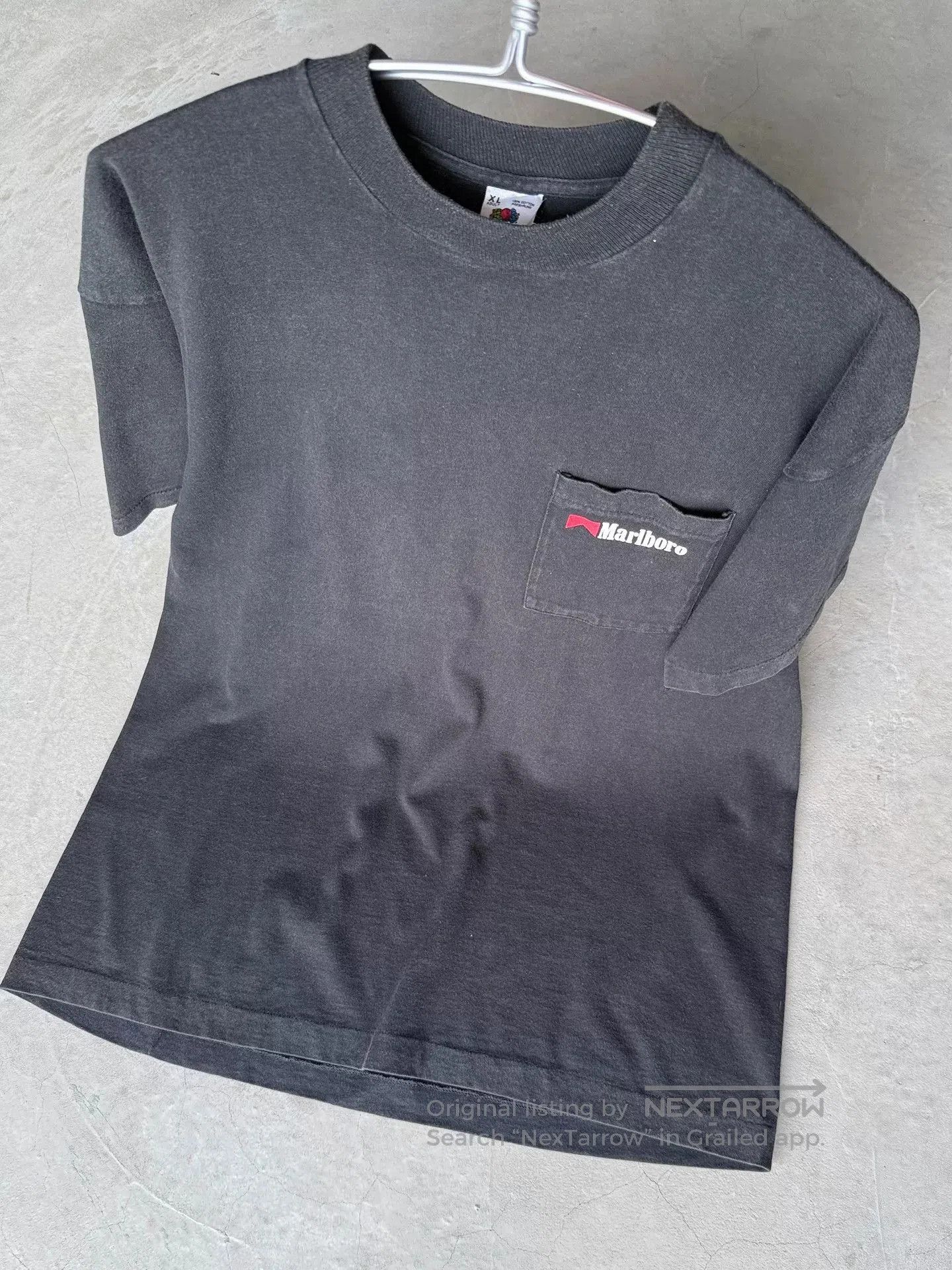 Vintage Vintage 90s Marlboro Cowboy Pocket Tee. Size US XL / EU 56 / 4 - 8 Thumbnail