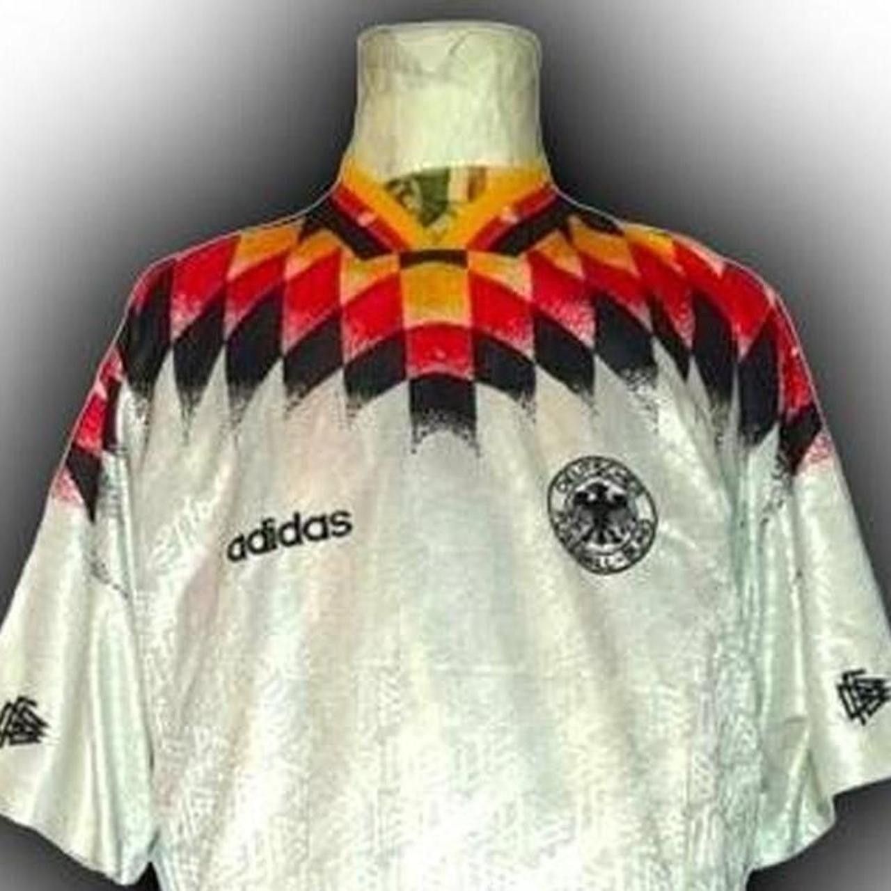 Adidas Germany 1994 1995 Home Shirt Jersey Size US XL / EU 56 / 4 - 1 Thumbnail
