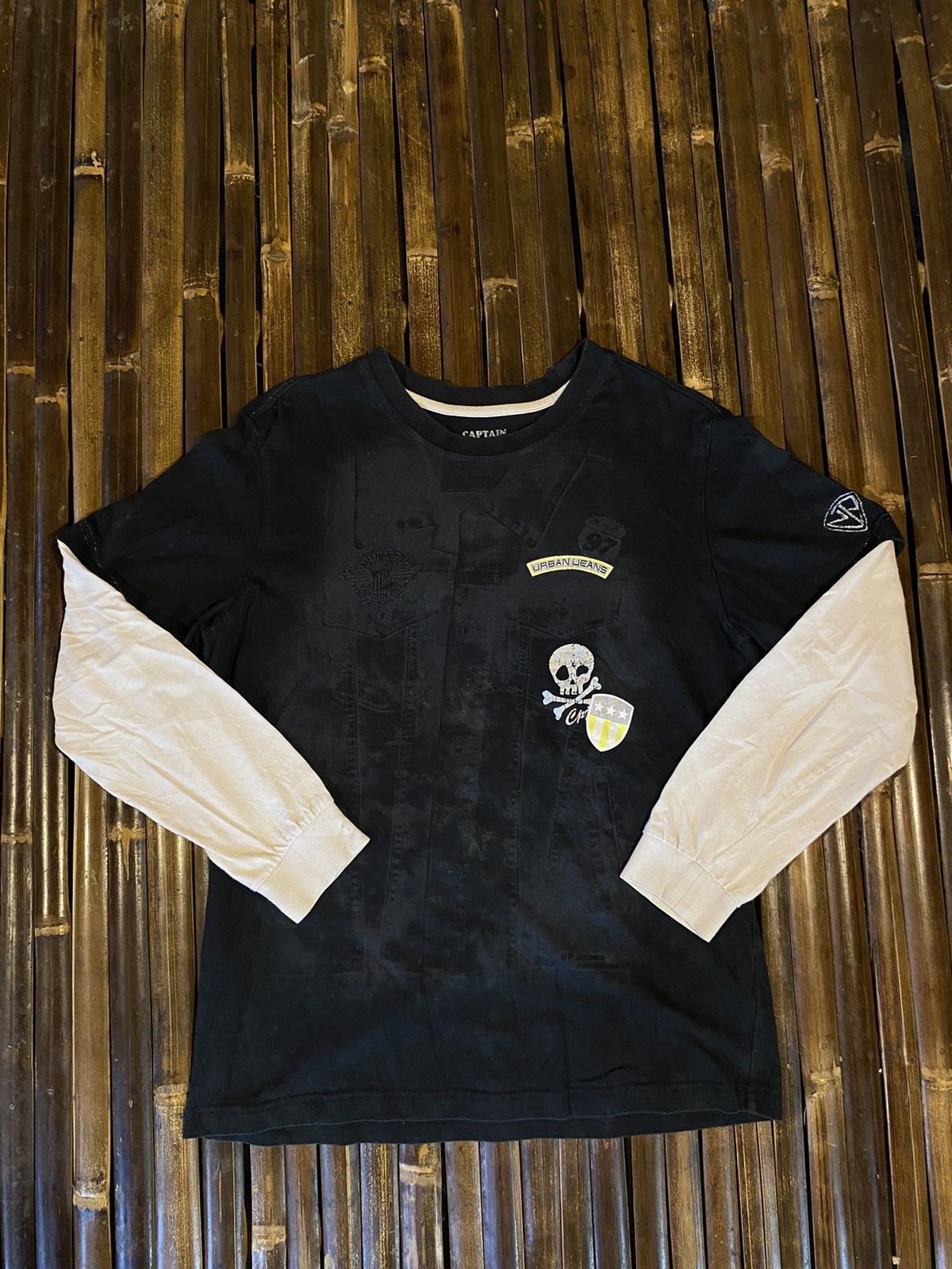 Japanese Brand CAPTAIN PAPA PUNKS STYLE LONG SLEEVE Size US M / EU 48-50 / 2 - 1 Thumbnail