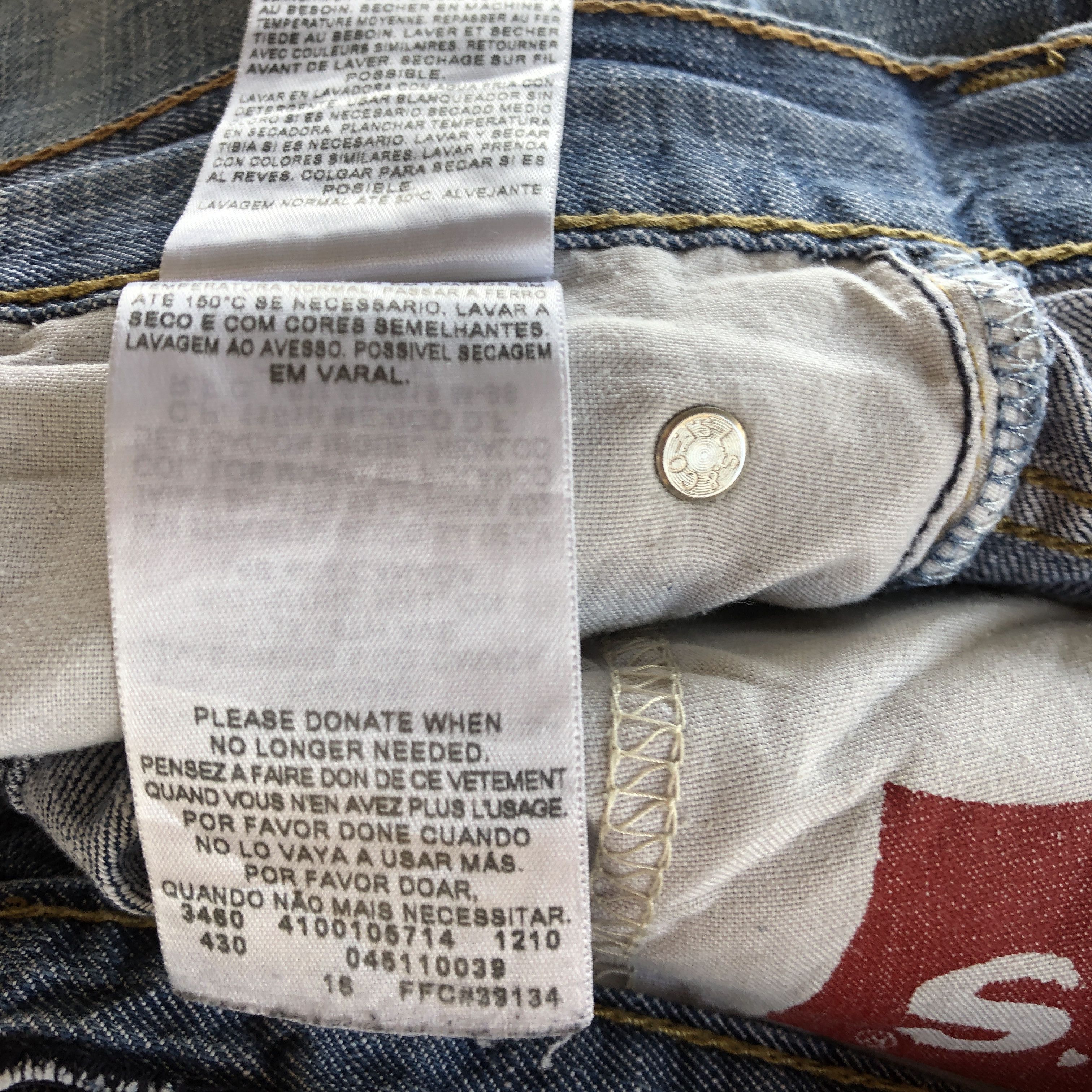 Levi's Vintage Levis 511 Jeans Slim Tapered Levi's Distressed Denim Size US 34 / EU 50 - 11 Thumbnail