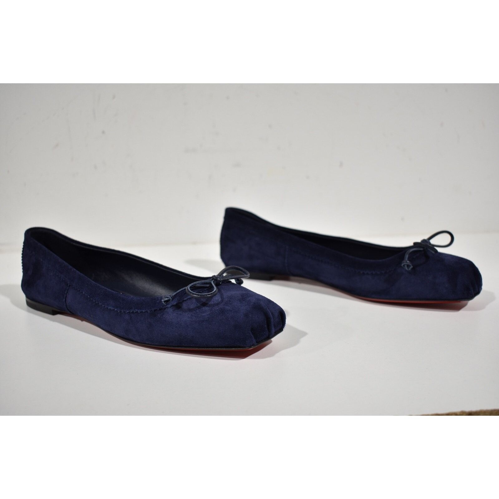 Christian Louboutin Christian Louboutin Mamadrague Flat Ink Blue Suede Size US 9.5 / IT 39.5 - 4 Thumbnail